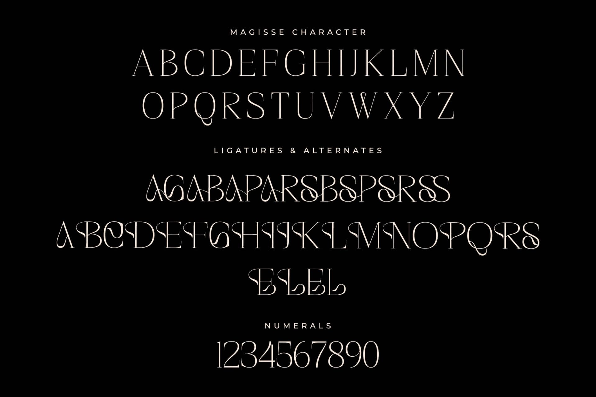 Preview 13 for Magisse - Display Serif Font