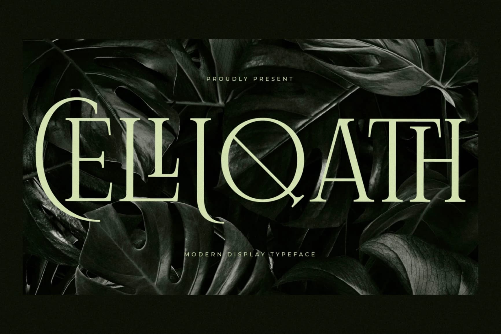 Preview of Celliqath - Modern Display Font font