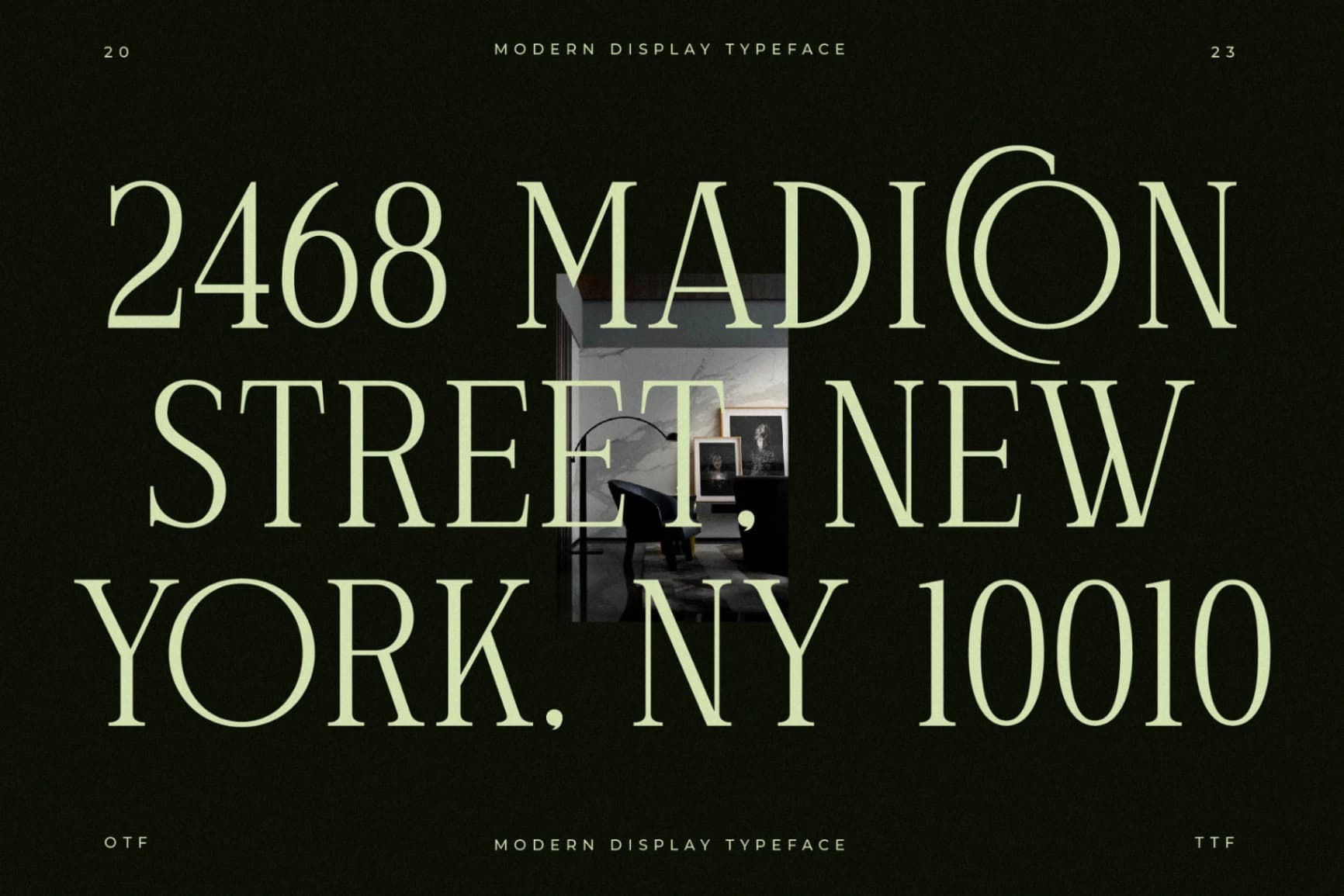 Preview 8 for Celliqath - Modern Display Font