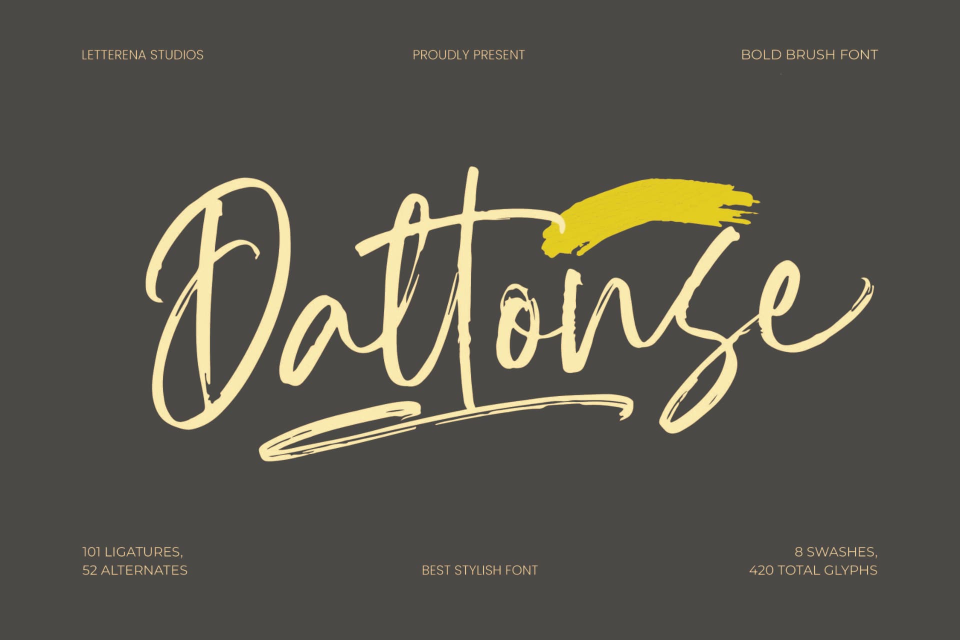 Preview of Daltonse – Best Stylish Font font