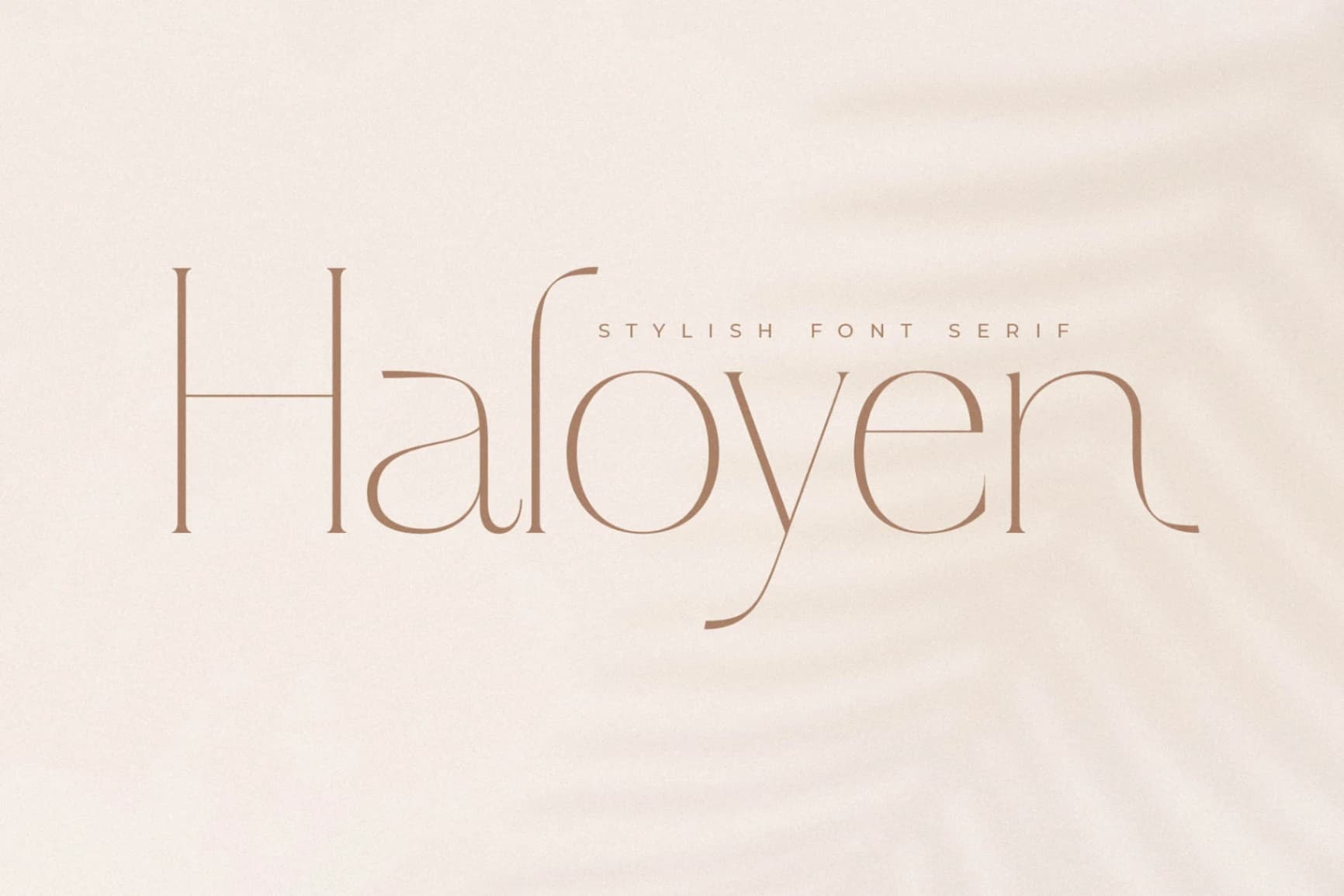 Preview of Haloyen - Stylish Font Serif font