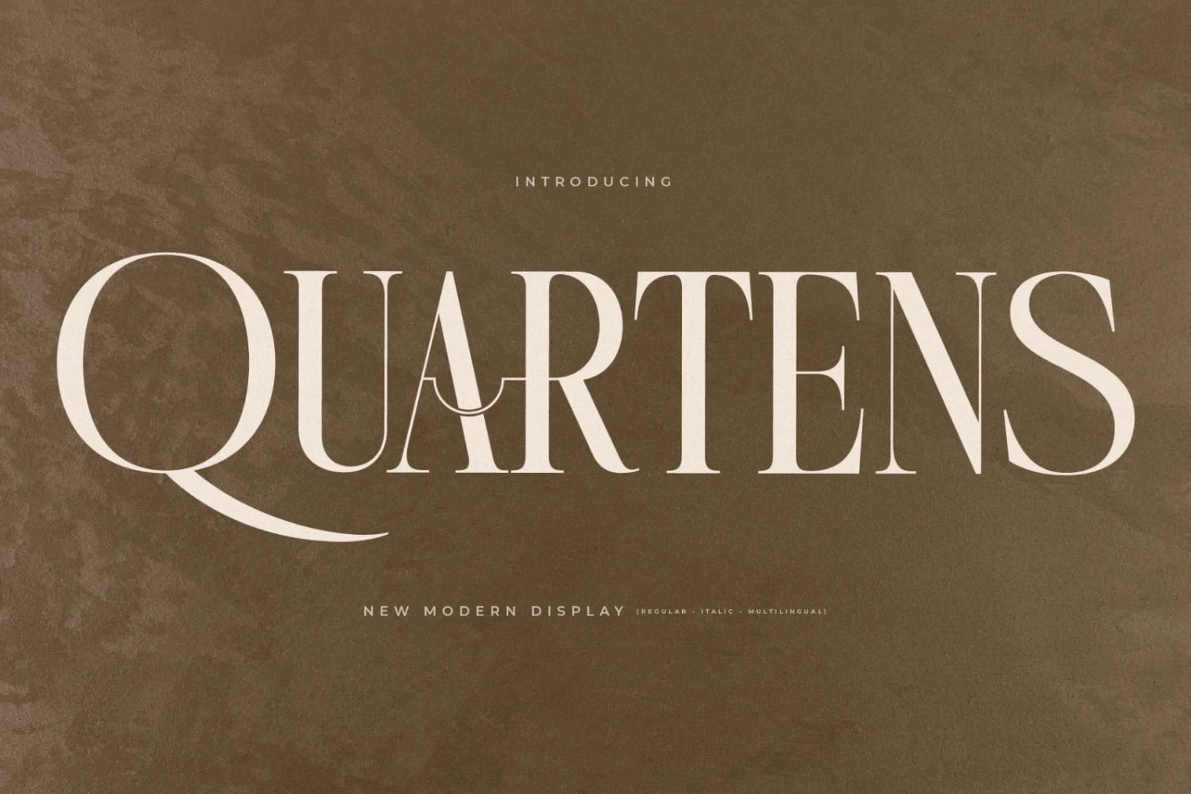 Preview of Quartens - New Modern Display font