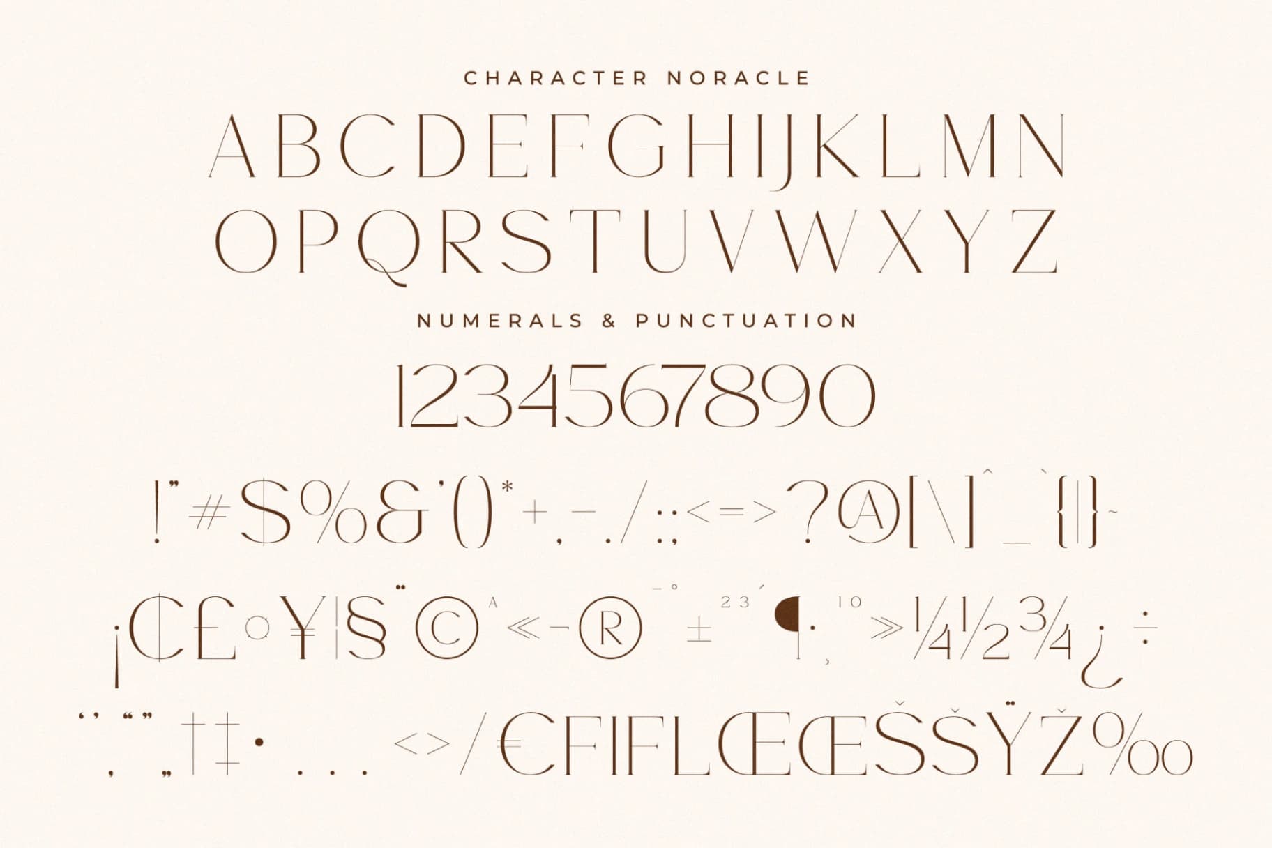 Preview 13 for Noracle - Modern Font Serif Alternate