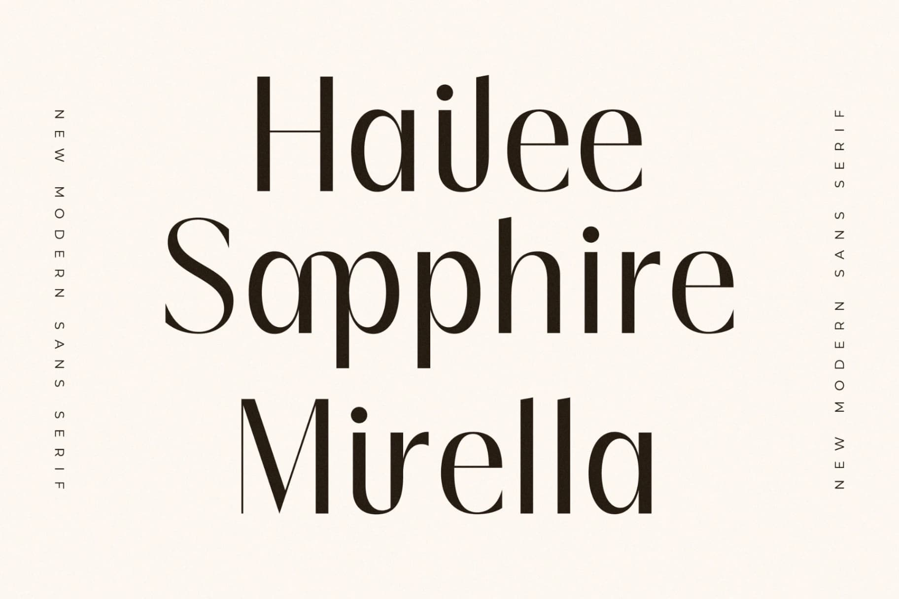 Preview 5 for Qiblah - New Modern Sans Serif