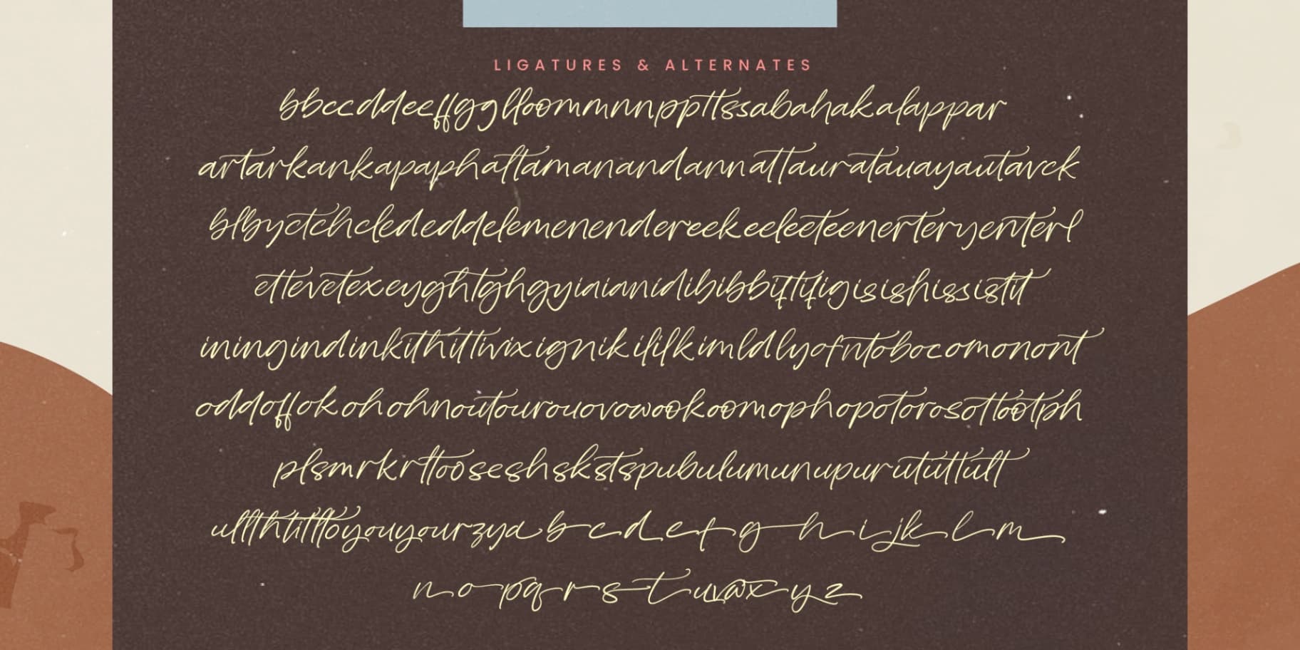 Preview 14 for Bluebell Cottage - Modern Handwritten Font