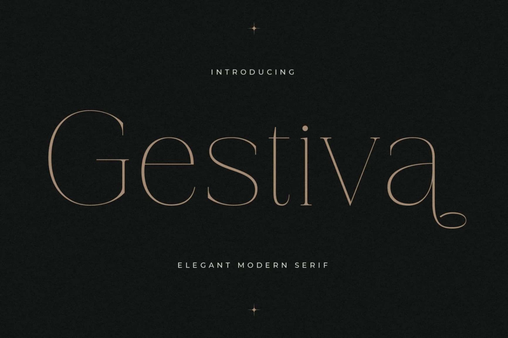 Preview of Gestiva - Elegant Modern Serif font