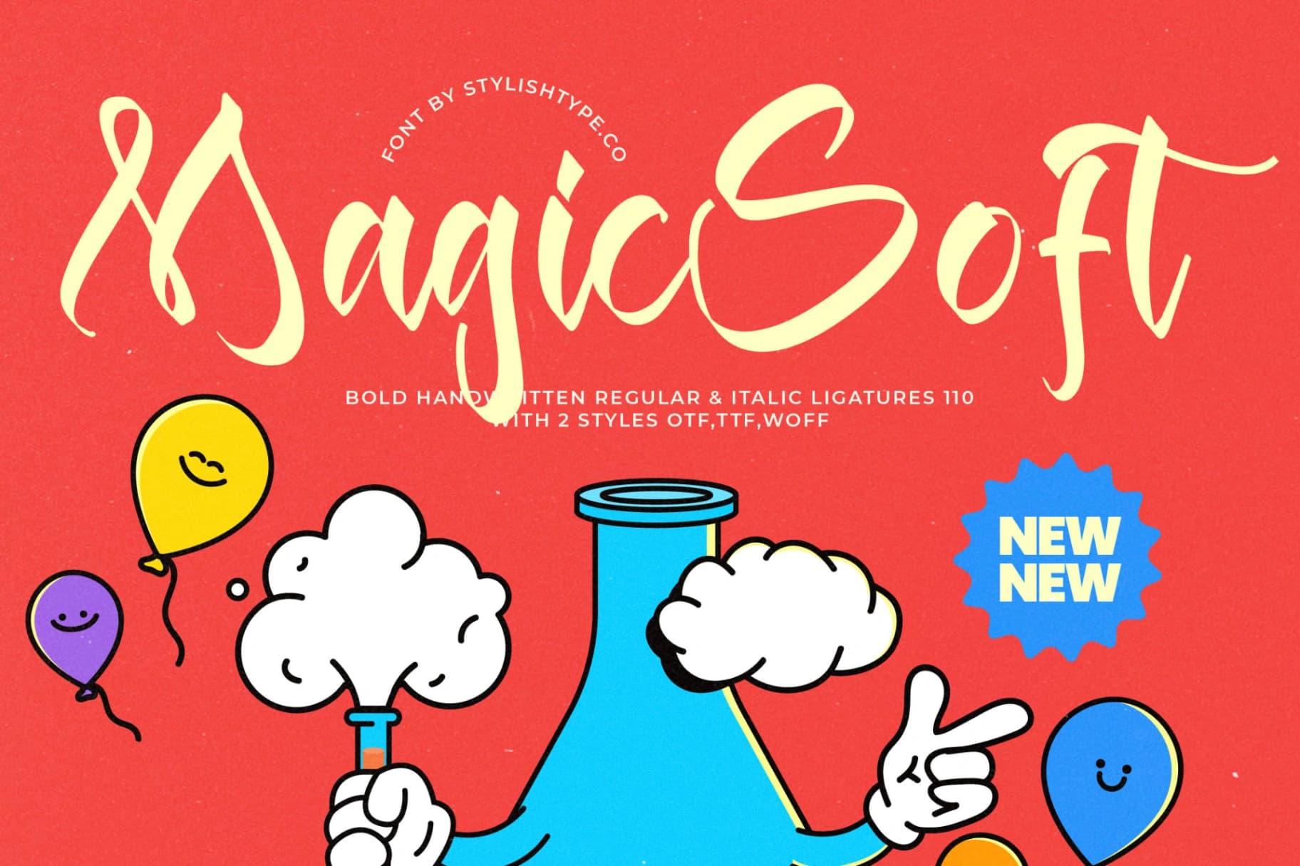Preview of Magic Soft - Bold Handwritten Font font