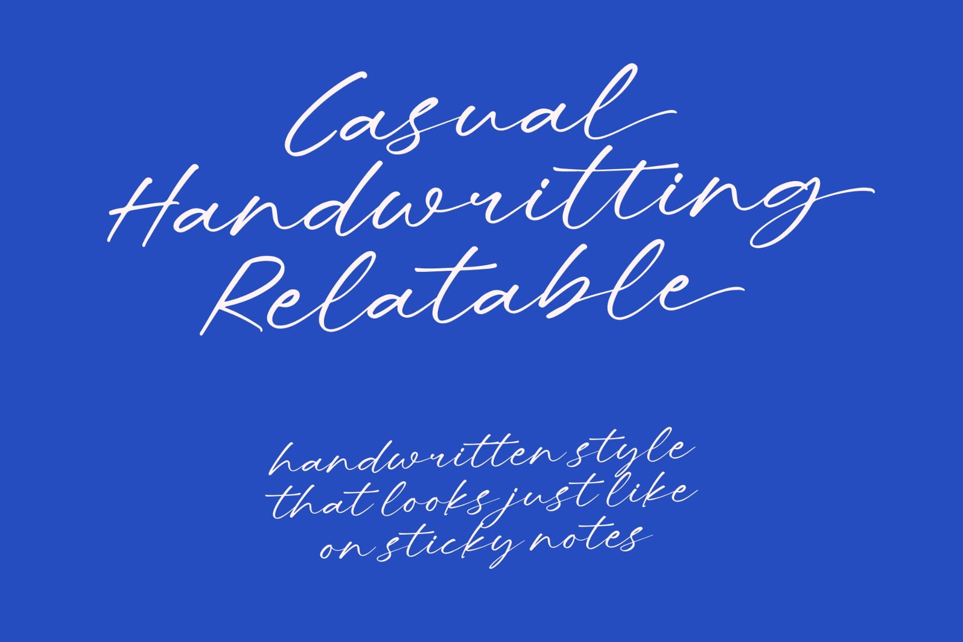 Preview 8 for Letters Blushing Touch – Sticky Notes Font