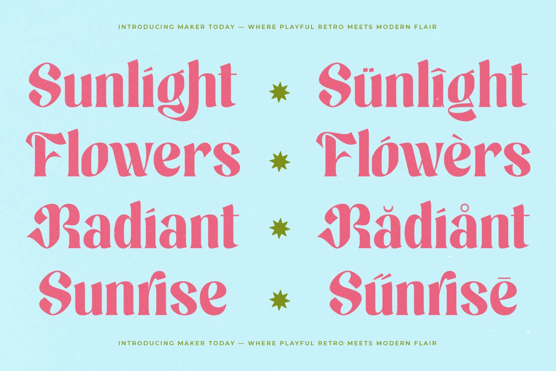 Preview 6 for Maker Today - Modern Retro Serif Display Font