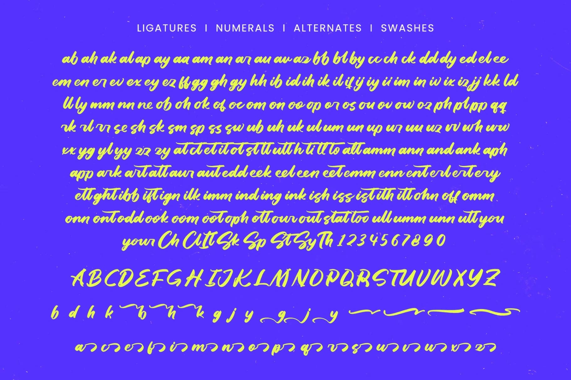 Preview 15 for Dhaily Cluter – Bold Brush Font