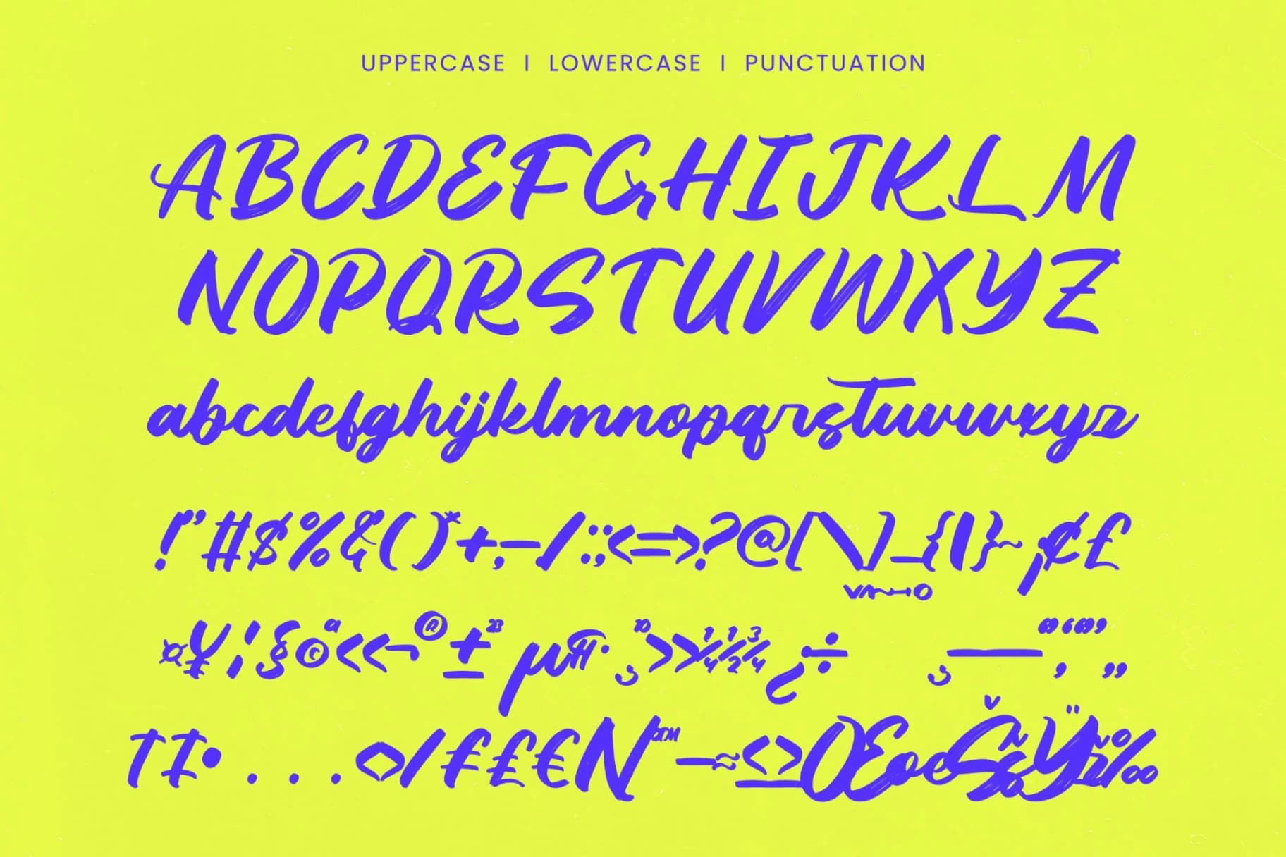Preview 13 for Dhaily Cluter – Bold Brush Font