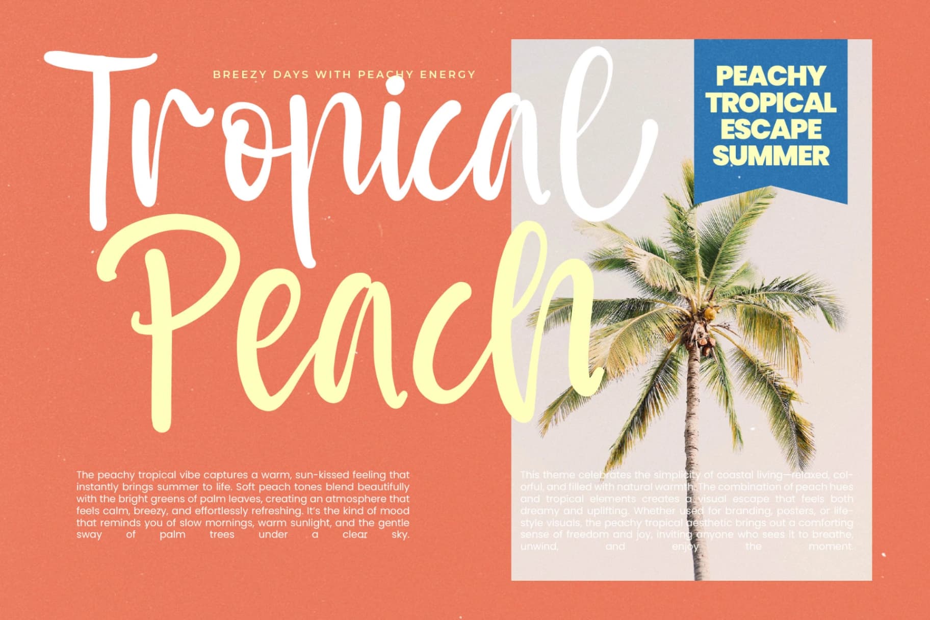 Preview 8 for Sunyplay Peachy - Modern Handwritten Font