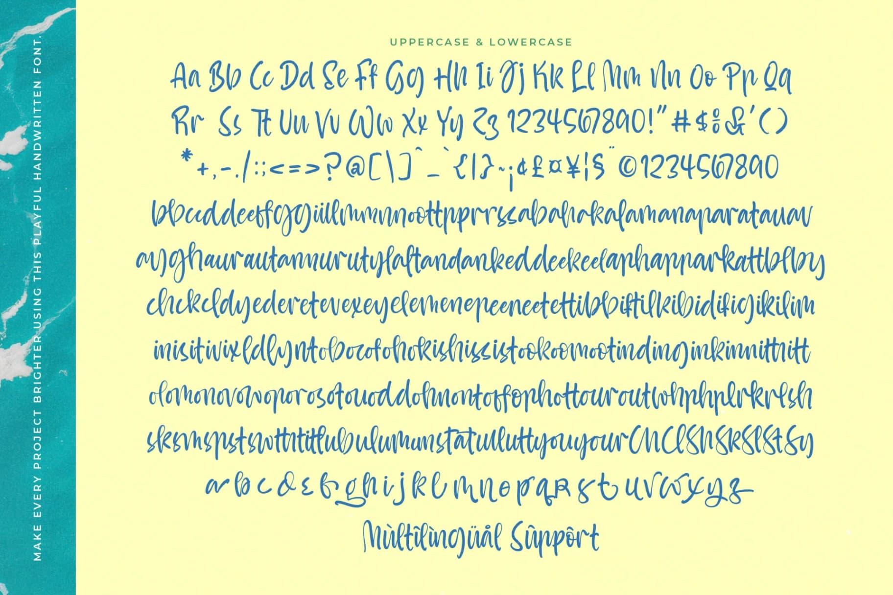 Preview 19 for Sunyplay Peachy - Modern Handwritten Font