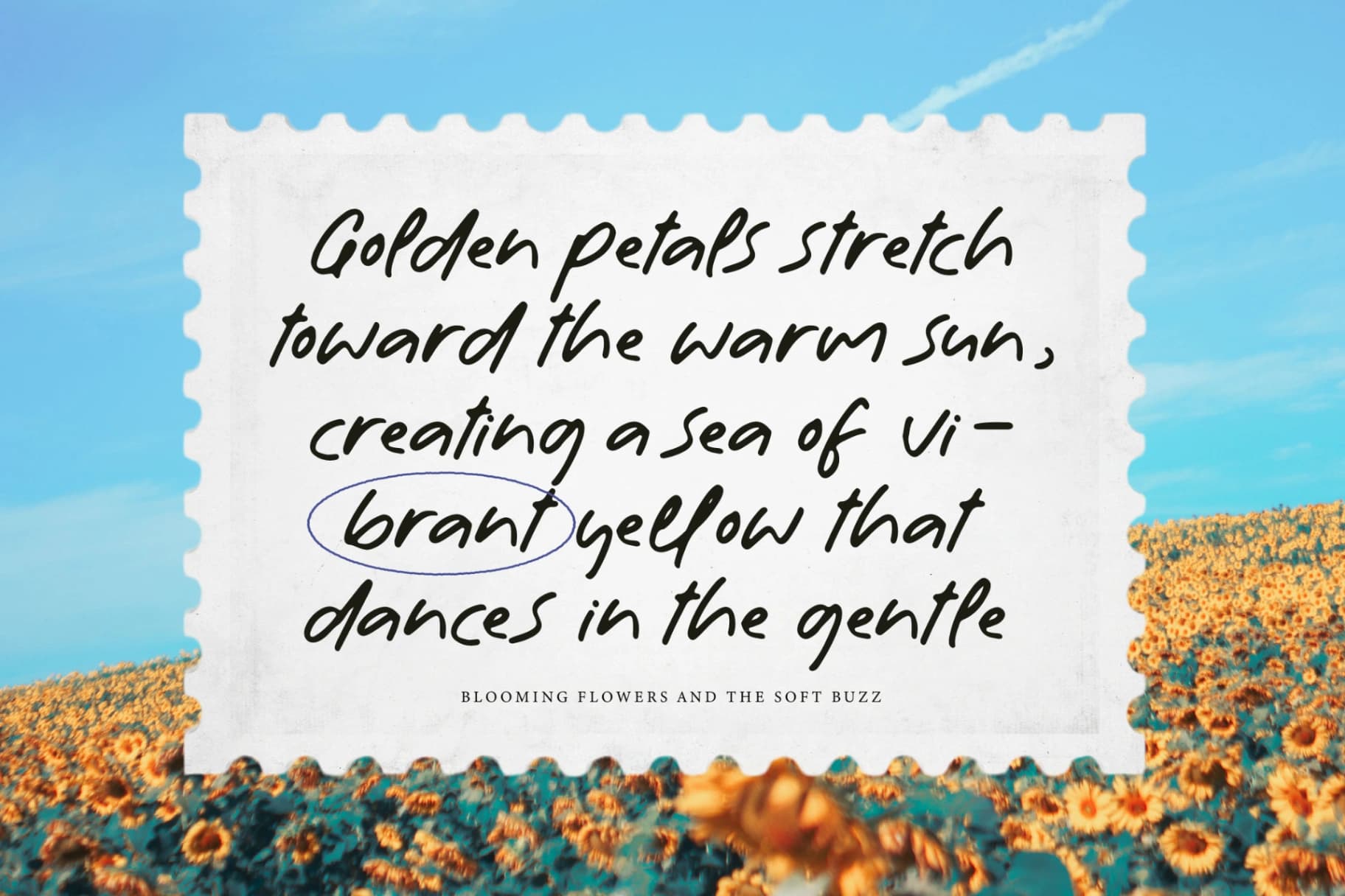 Preview 4 for Meadow Yesterdream - Sticky Notes Font Type