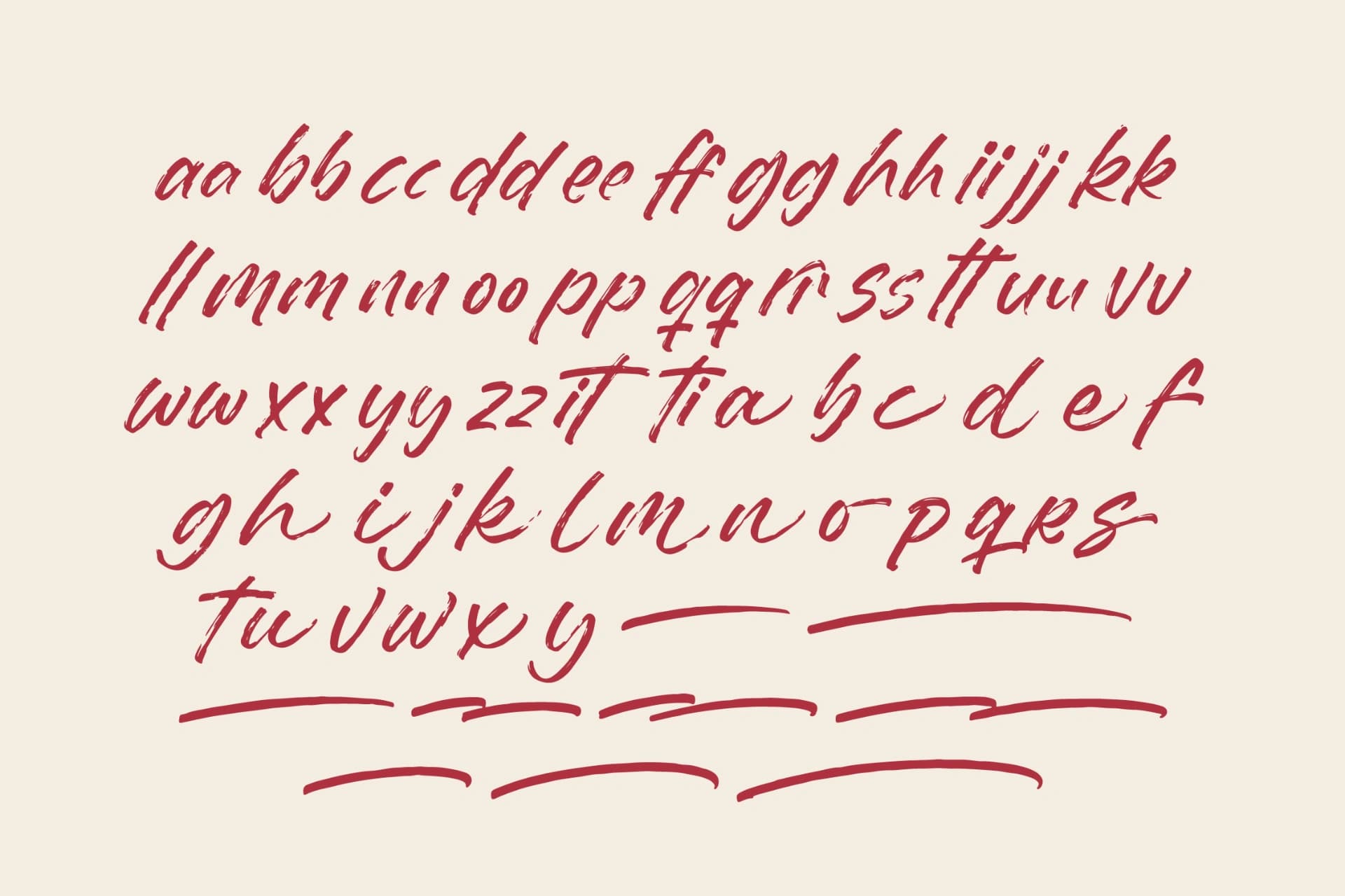 Preview 17 for Dummy Catidays - Handwritten Brush Font