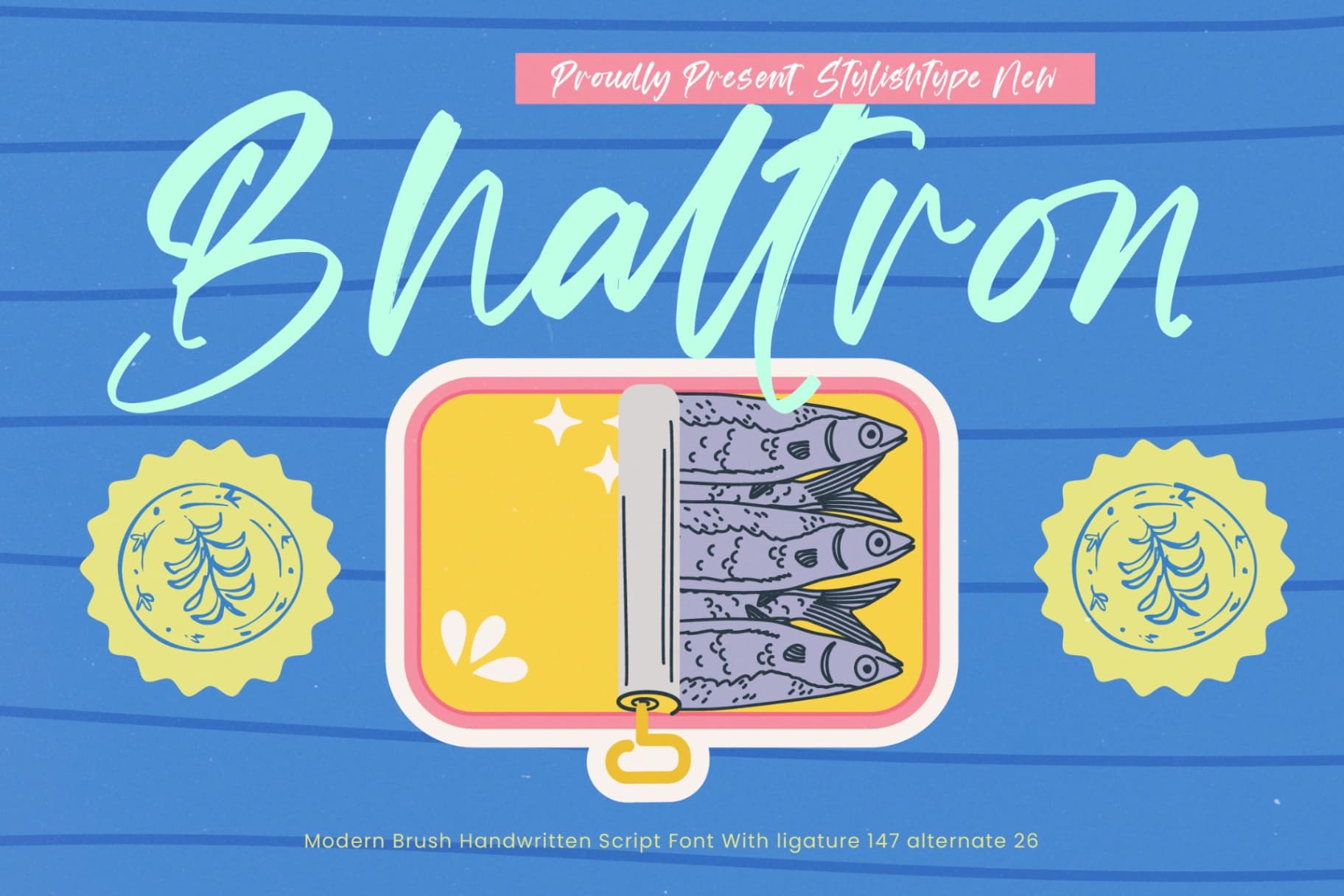 Preview of Bhaltron - Modern Brush Handwritten Script font