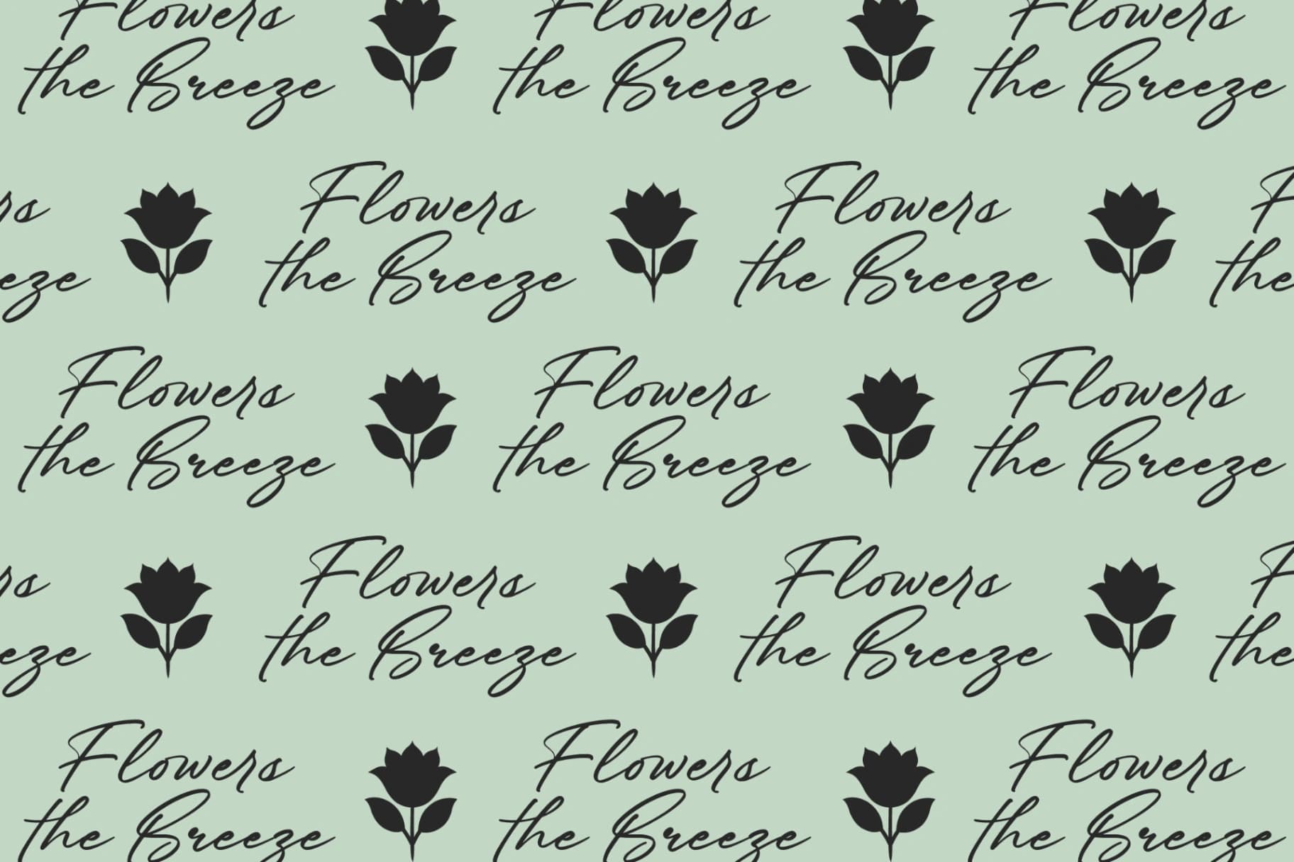 Preview 11 for Flowers the Breeze - Handwritten Script