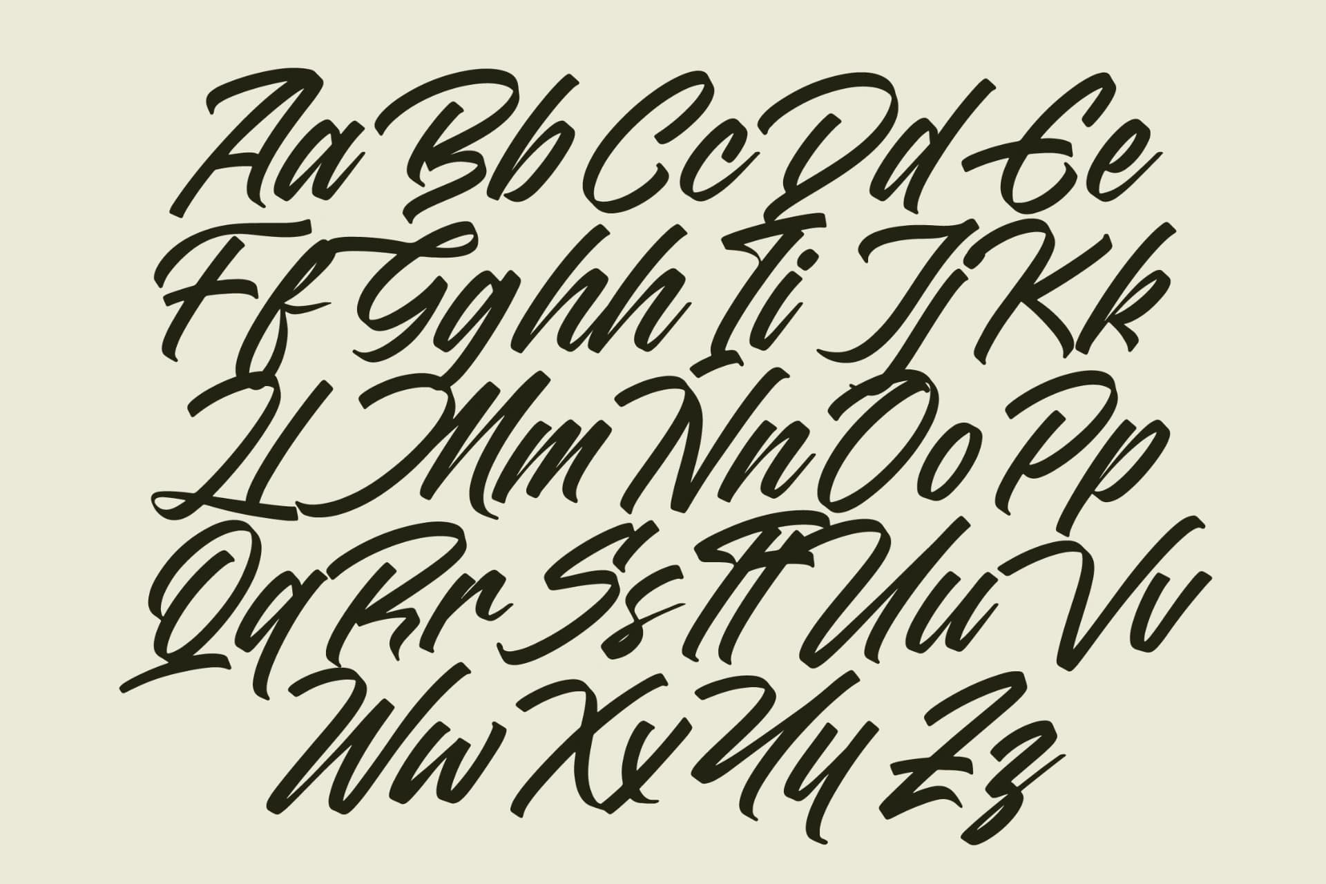 Preview 11 for Madena Vintage – Bold Script Font