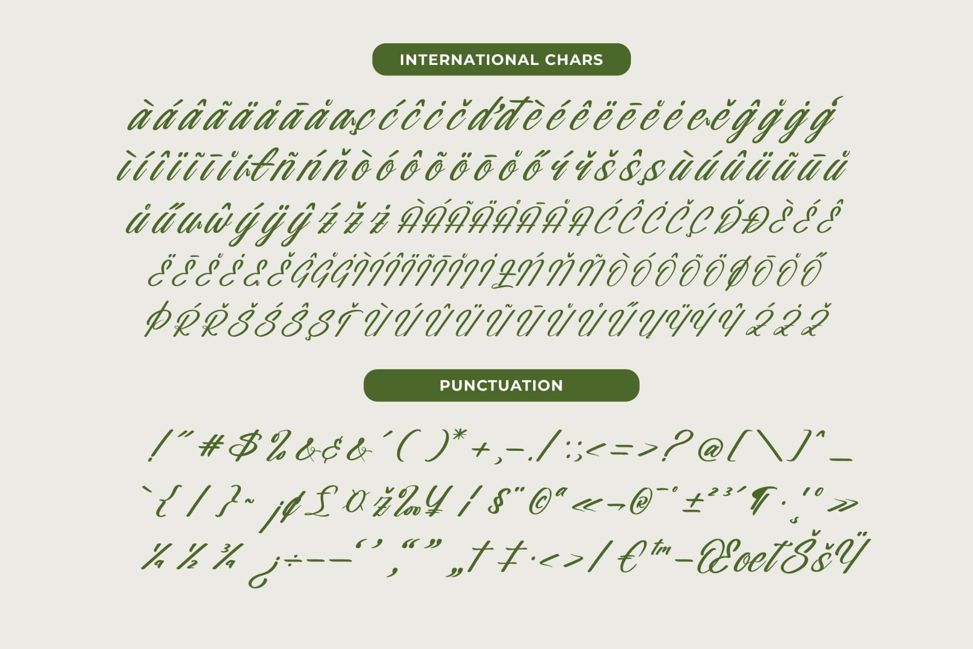 Preview 14 for Nostalgic Pictures - Casual Calligraphy Font