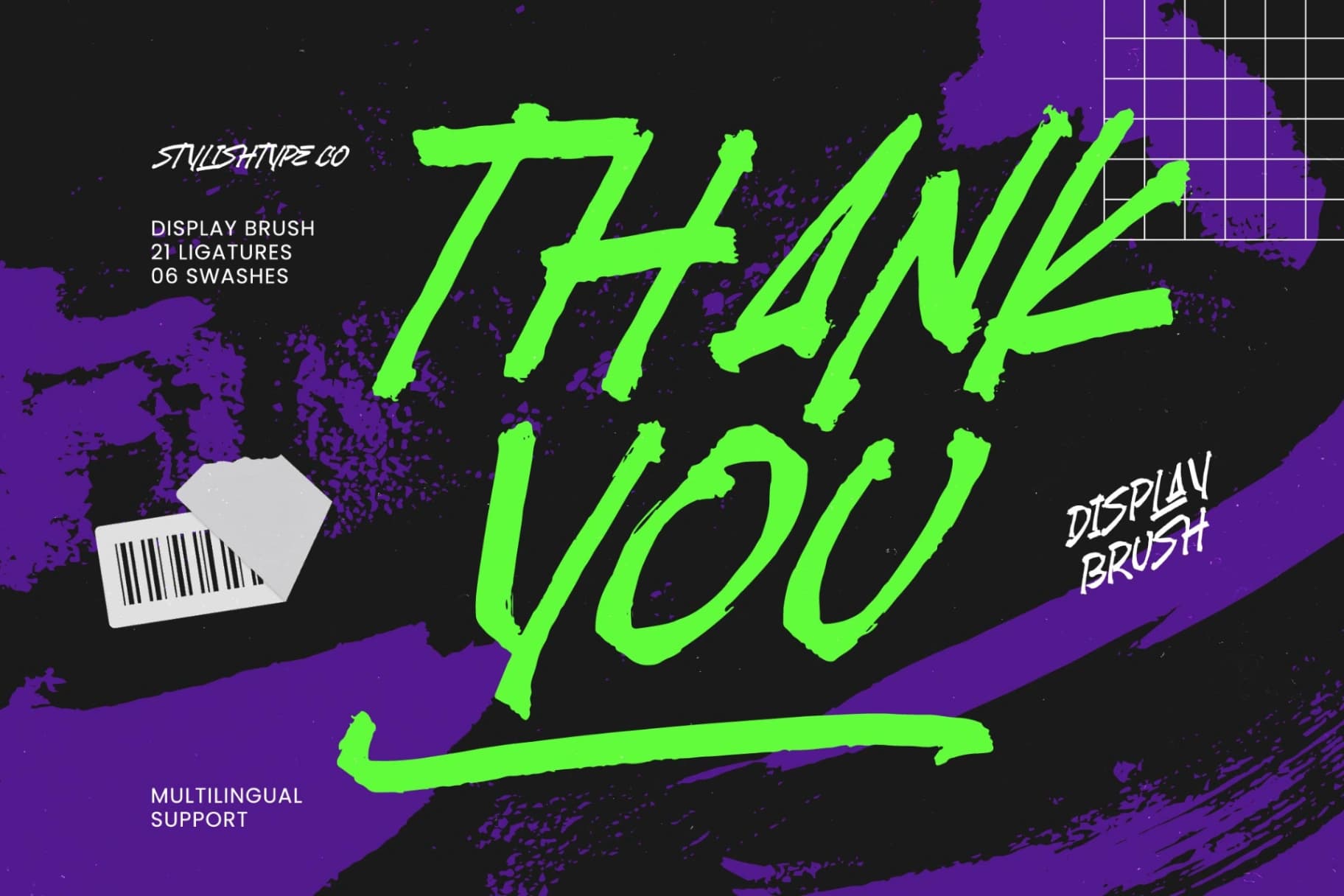 Preview 20 for Endak Lounch - Display Brush Font