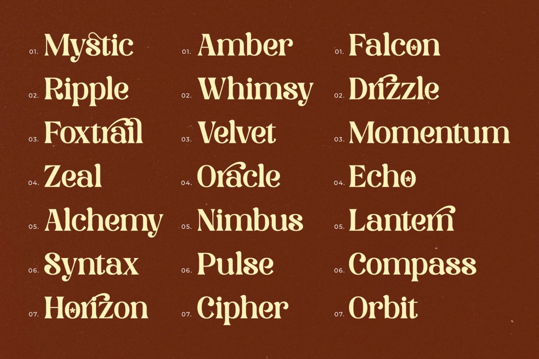 Preview 14 for Corselust - Retro Inspired Modern Serif