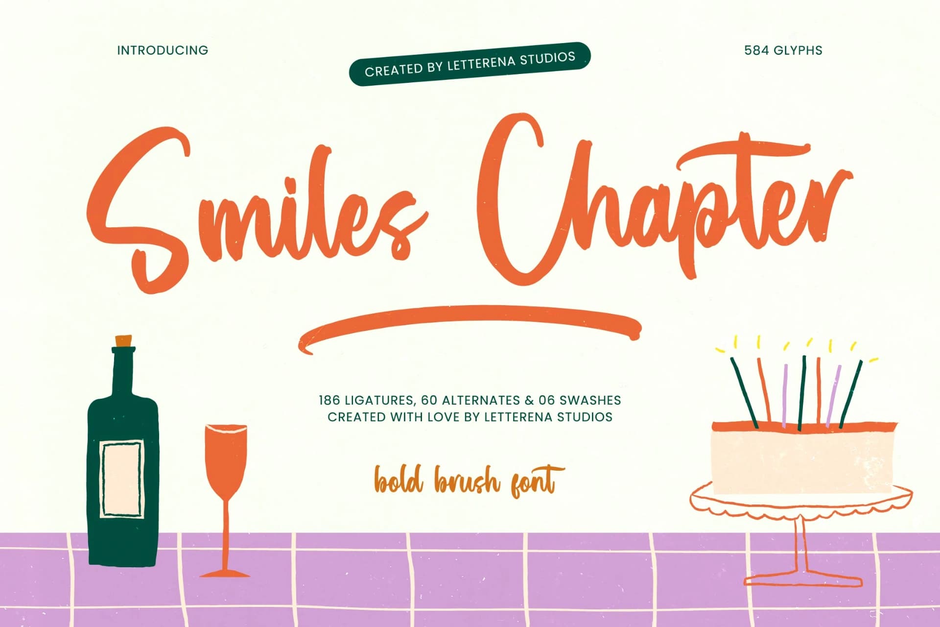 Preview of Smiles Chapter - Bold Brush Font font