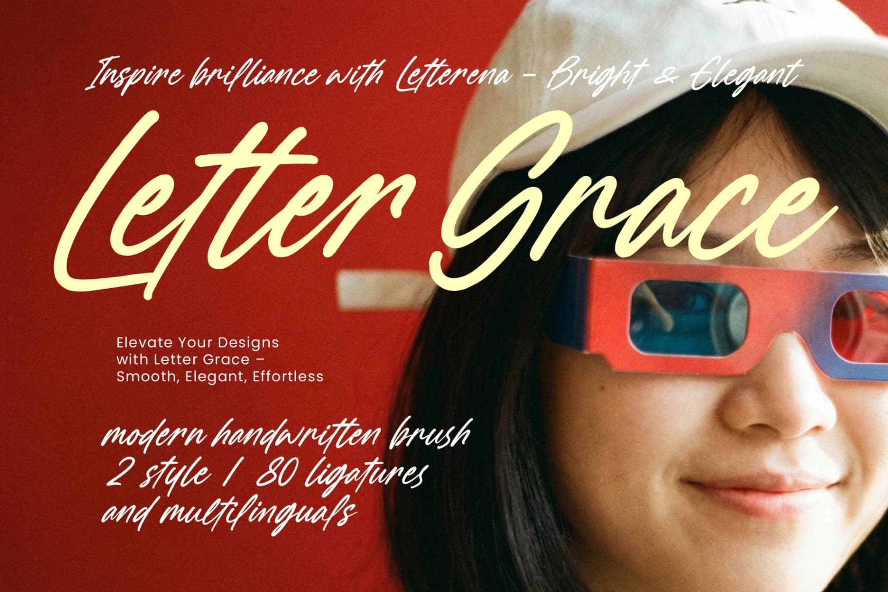Preview of Letter Grace - Modern Handwritten Brush font