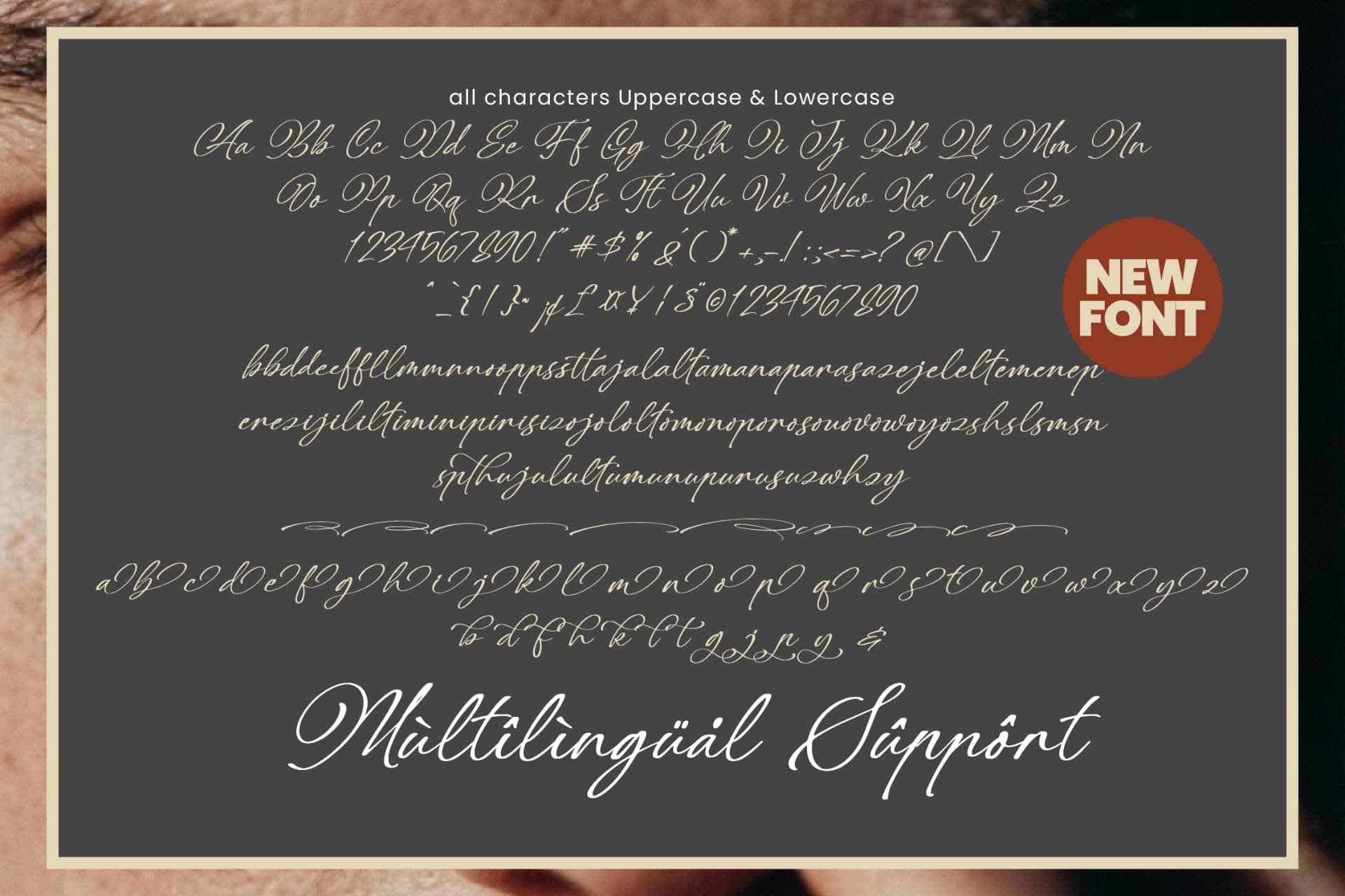 Preview 19 for Benthisa - Stylish Calligraphy Font