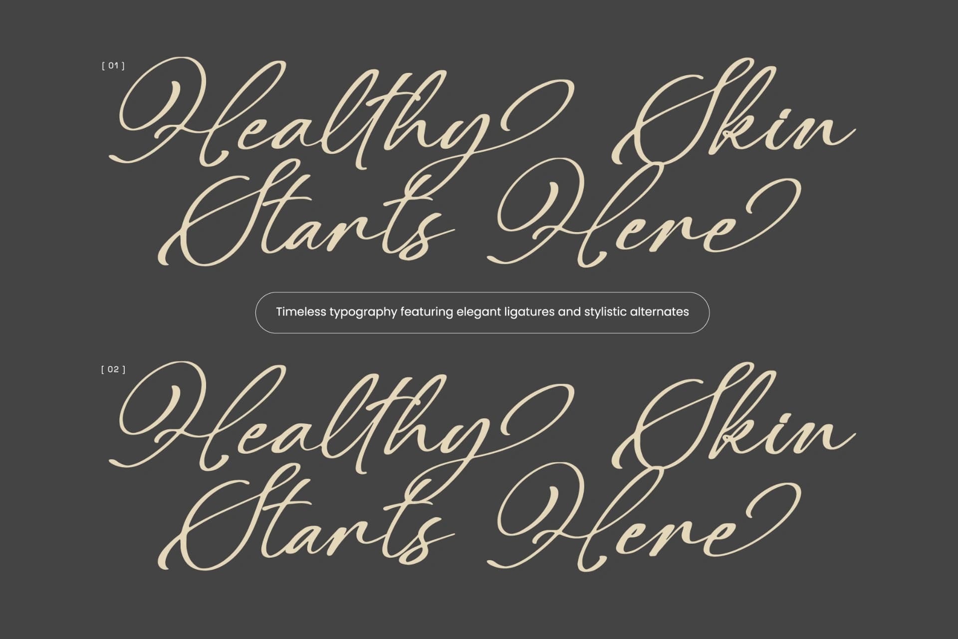 Preview 6 for Benthisa - Stylish Calligraphy Font