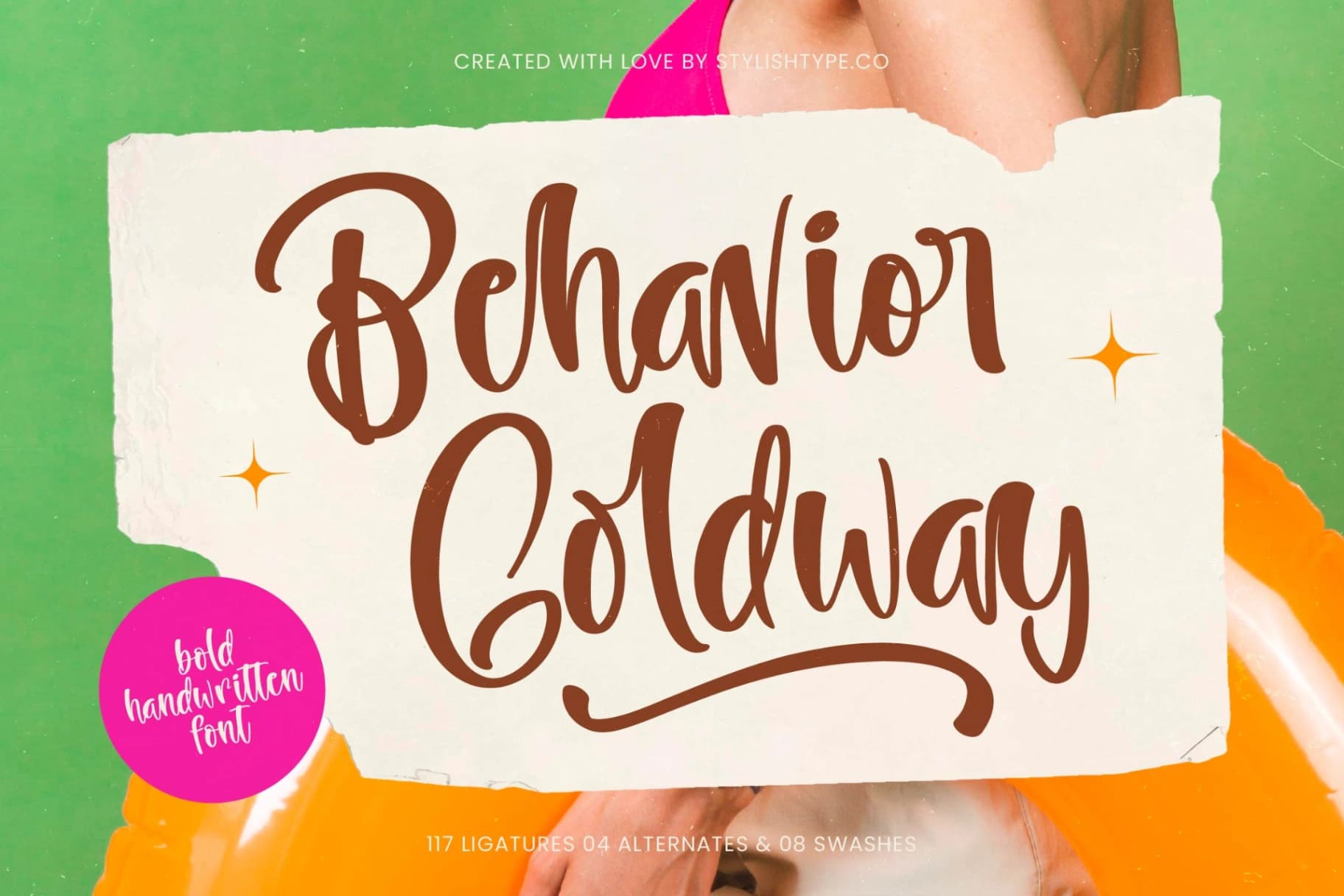 Preview of Behavior Goldway - Bold Handwritten Font font