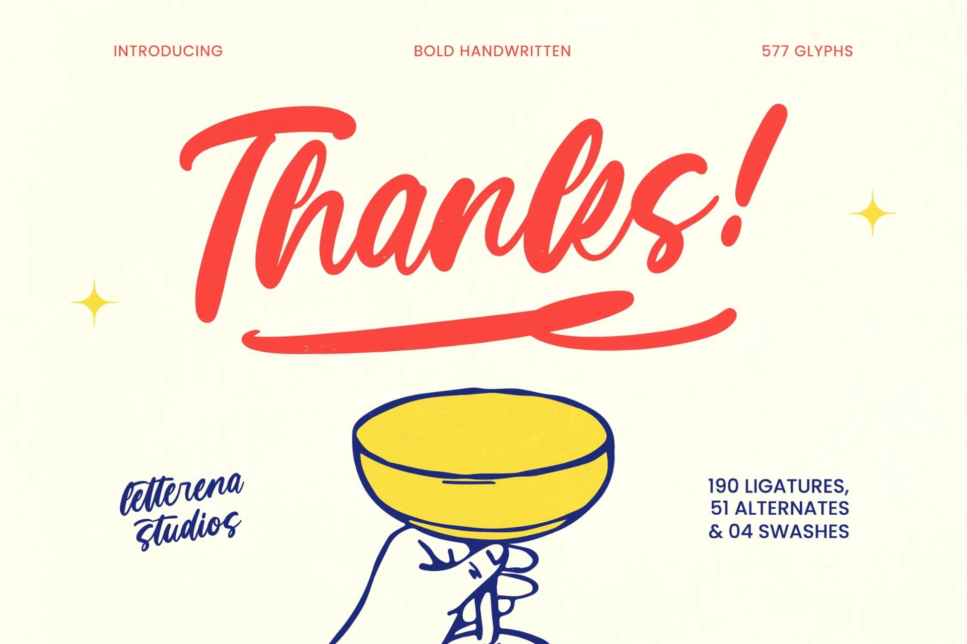 Preview 20 for Monday Chitrus - Bold Handwritten