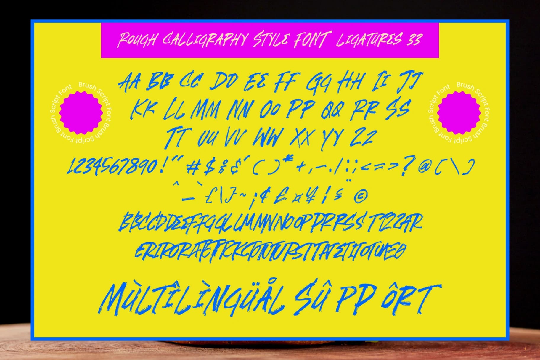 Preview 13 for Scarletis - Rough Calligraphy Style Font