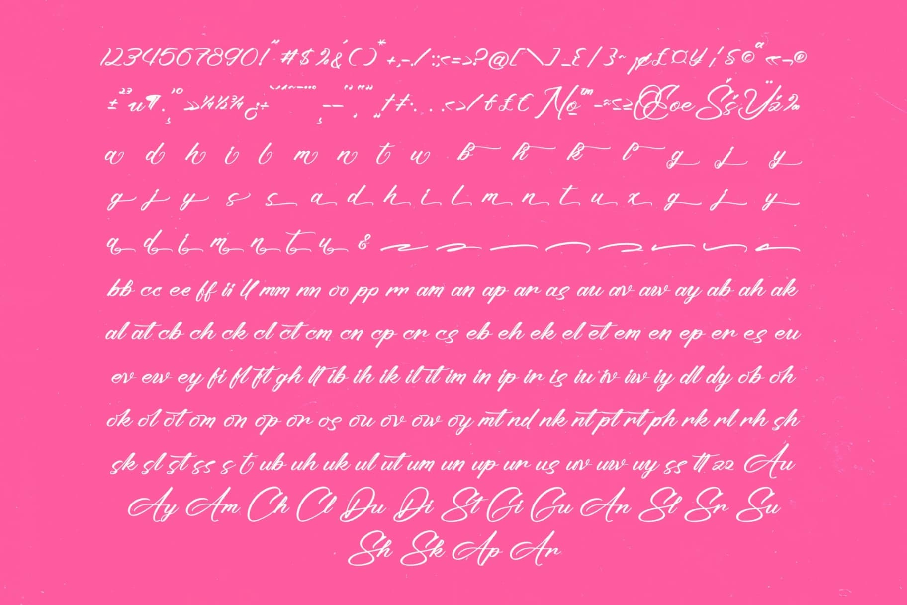 Preview 18 for Ayeshy Clanita - Bold Calligraphy