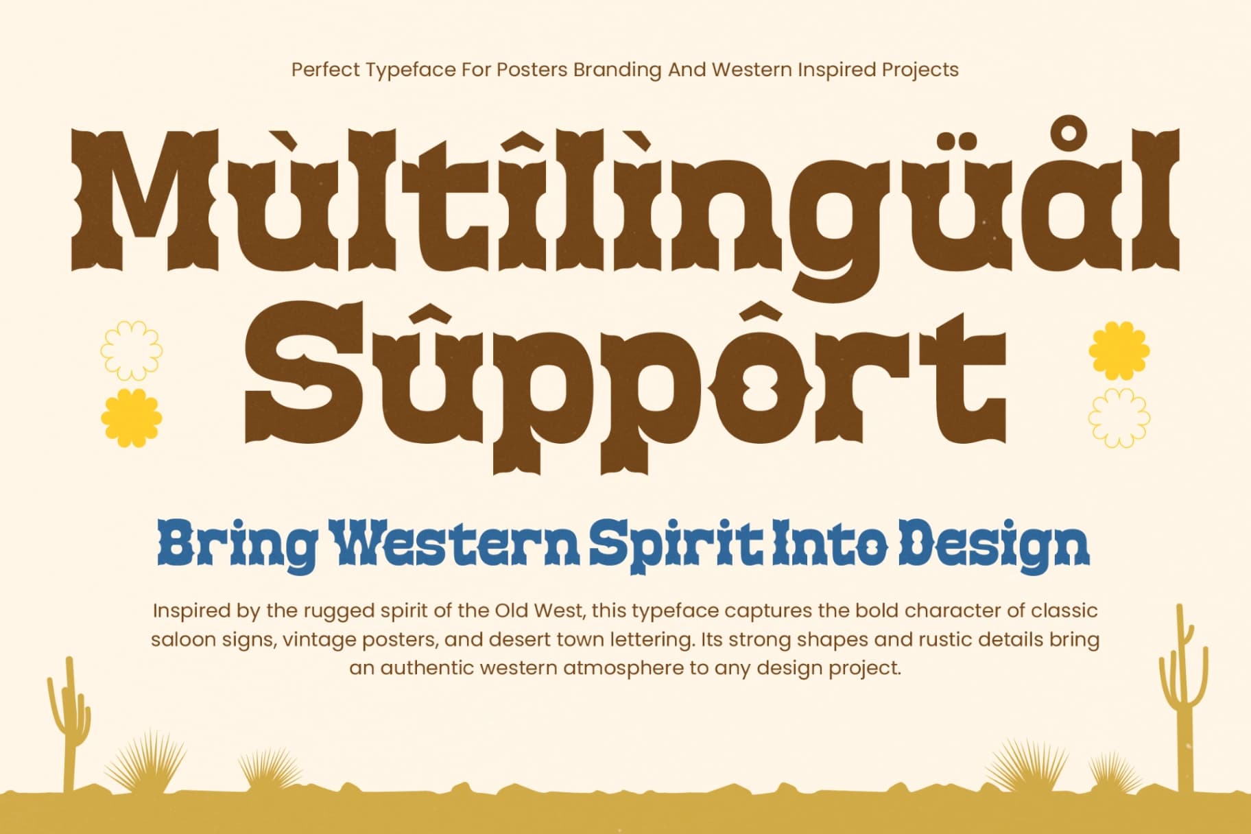 Preview 8 for Brokense Cowboy - Western Slab Serif Display