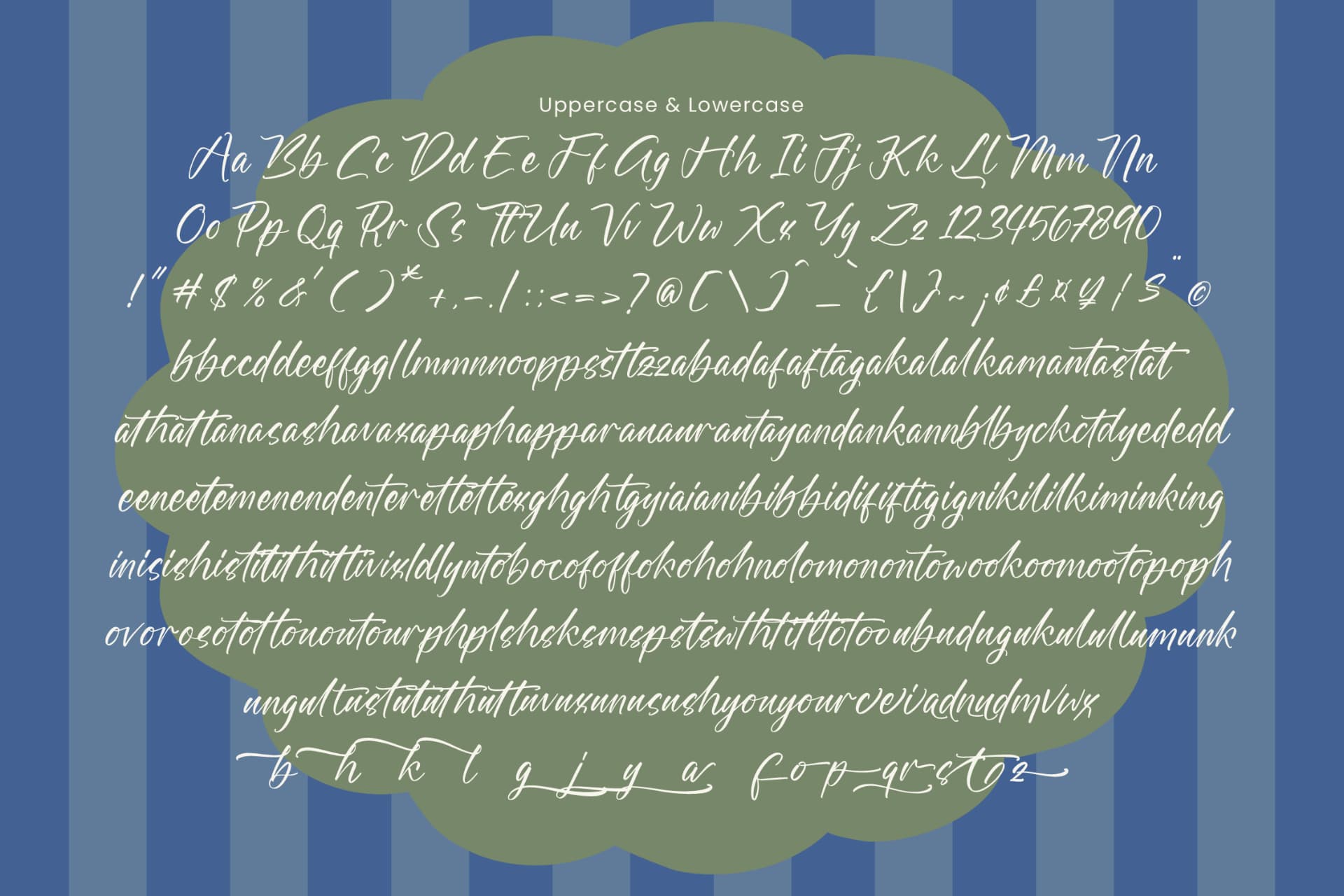 Preview 18 for Floral Wish - Modern Handwritten Font