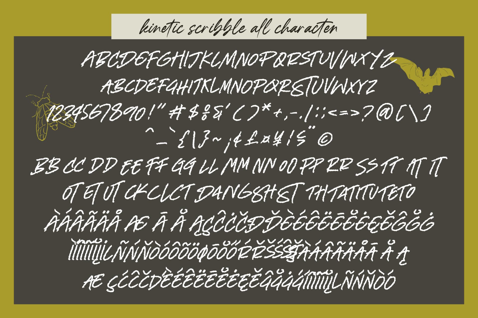 Preview 14 for Kinetica Scribble – Rough Brush Script