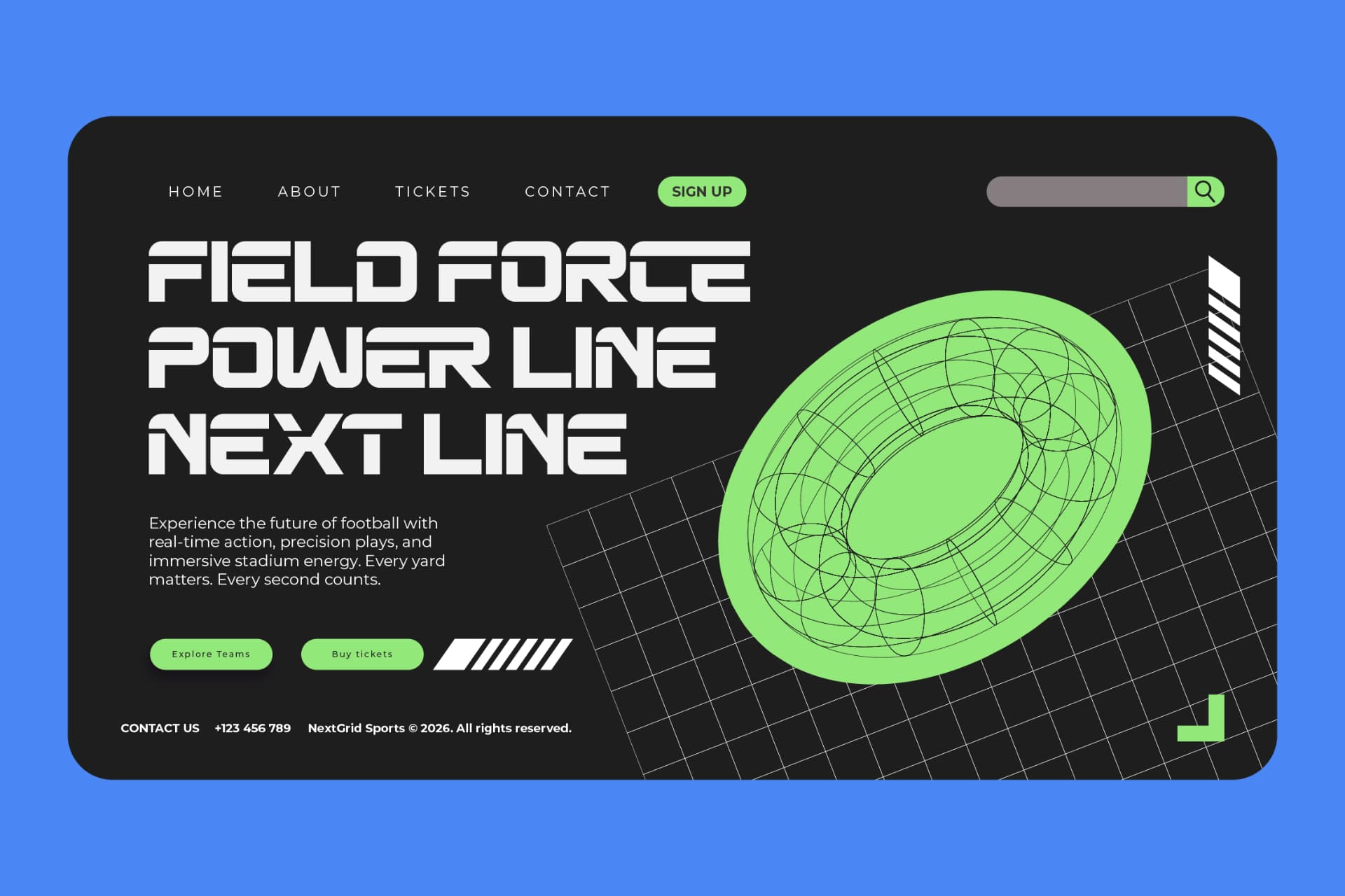 Preview 7 for Gridline Minimal - Esports Display Type