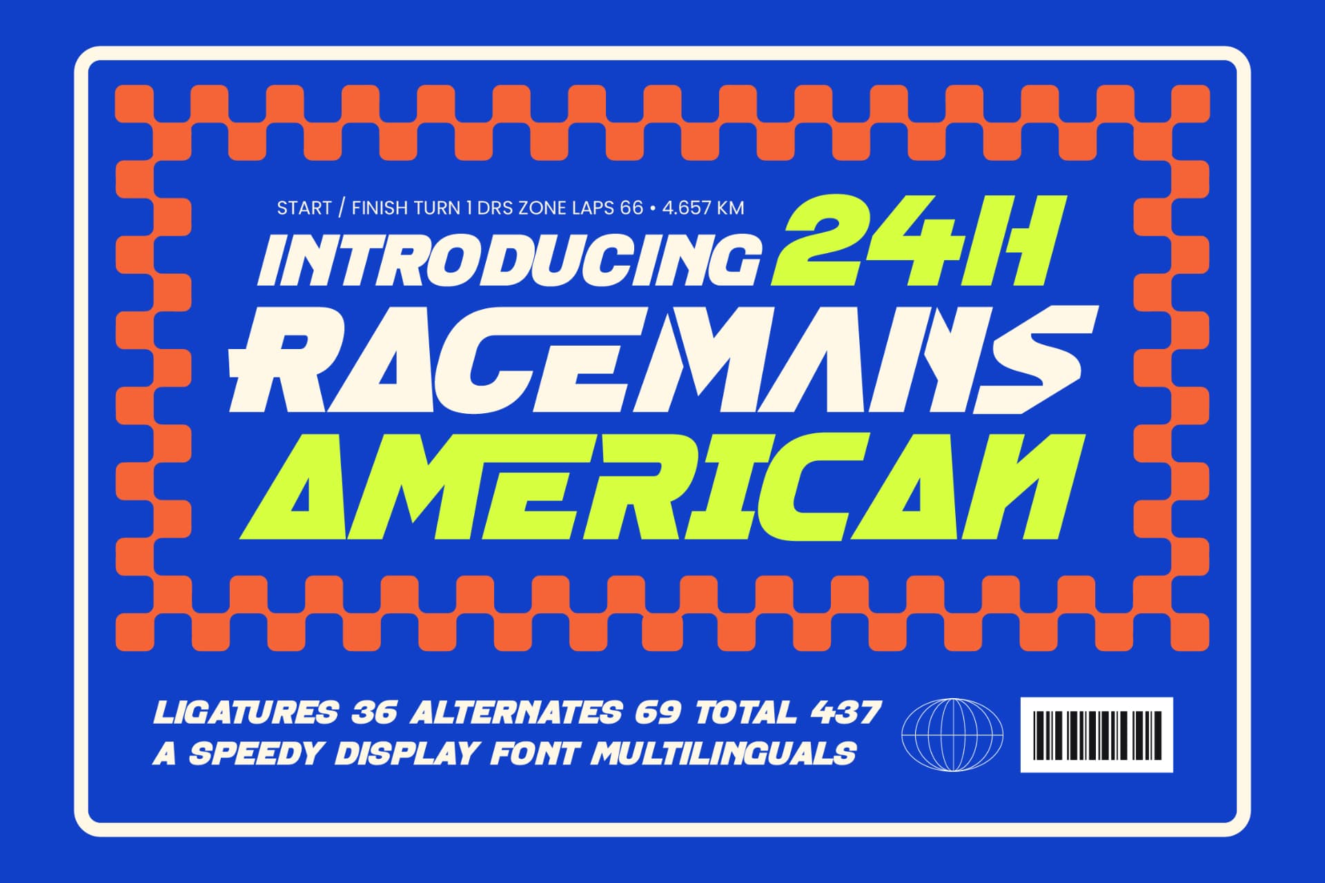 Preview of Racemans American – Speedy Display Font font