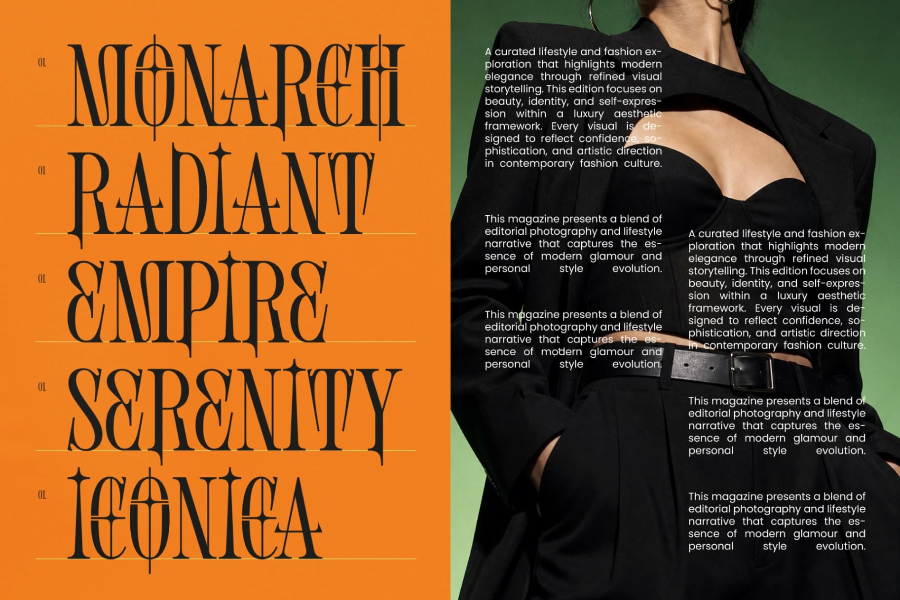 Preview 8 for Shliterin – Elegant Condensed Serif