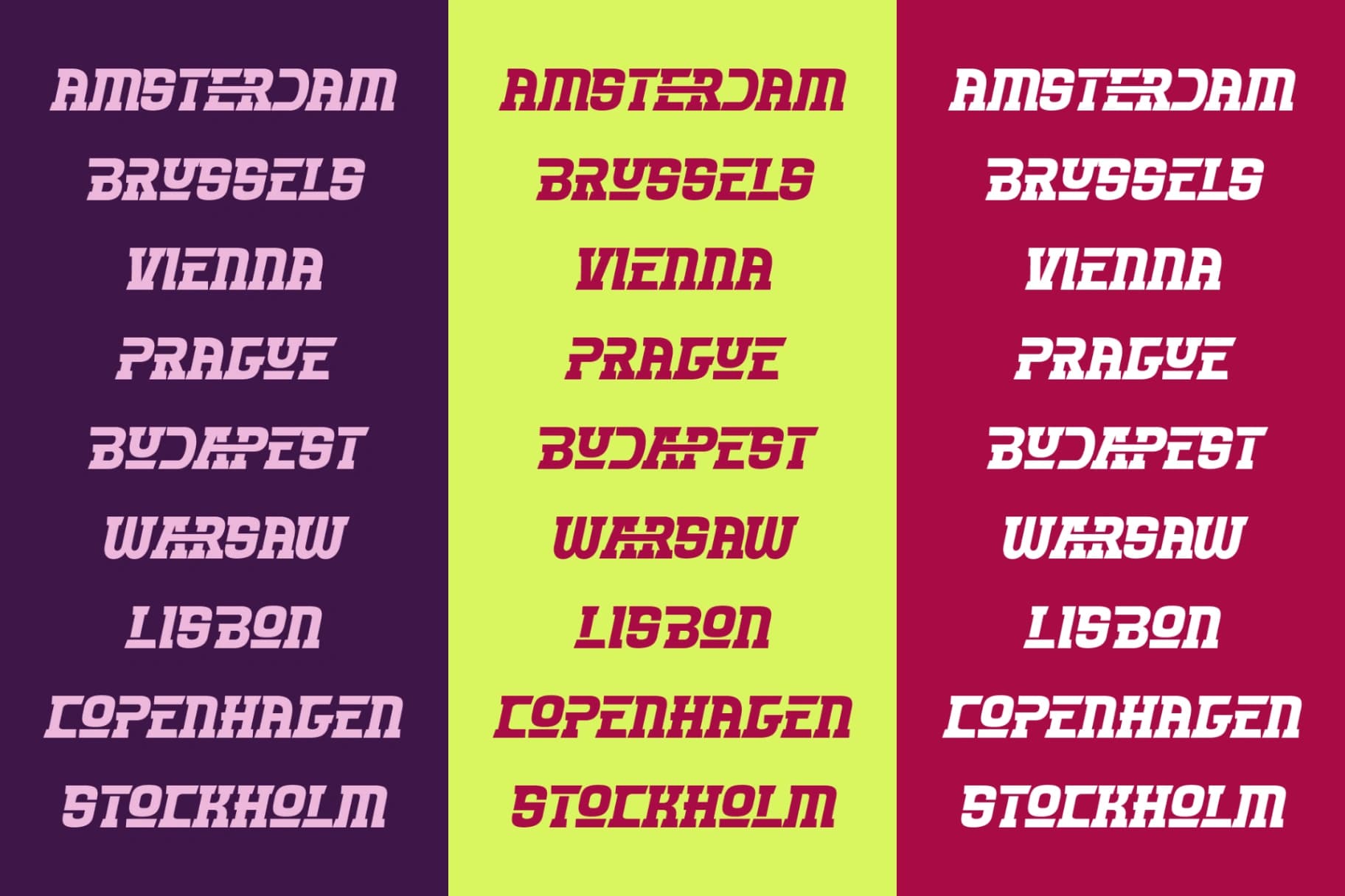 Preview 3 for Quantum Orbitals Signal – Bold Extended Futuristic Sans Serif