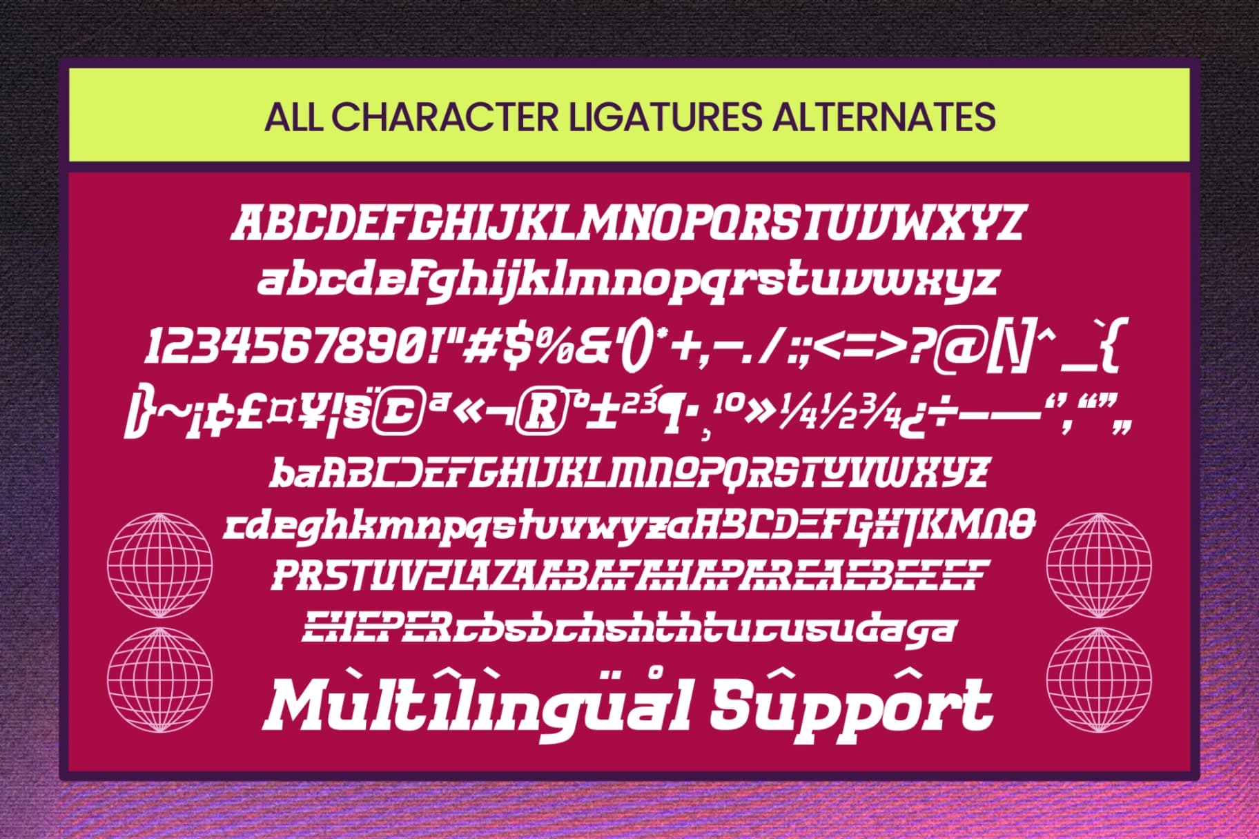 Preview 13 for Quantum Orbitals Signal – Bold Extended Futuristic Sans Serif