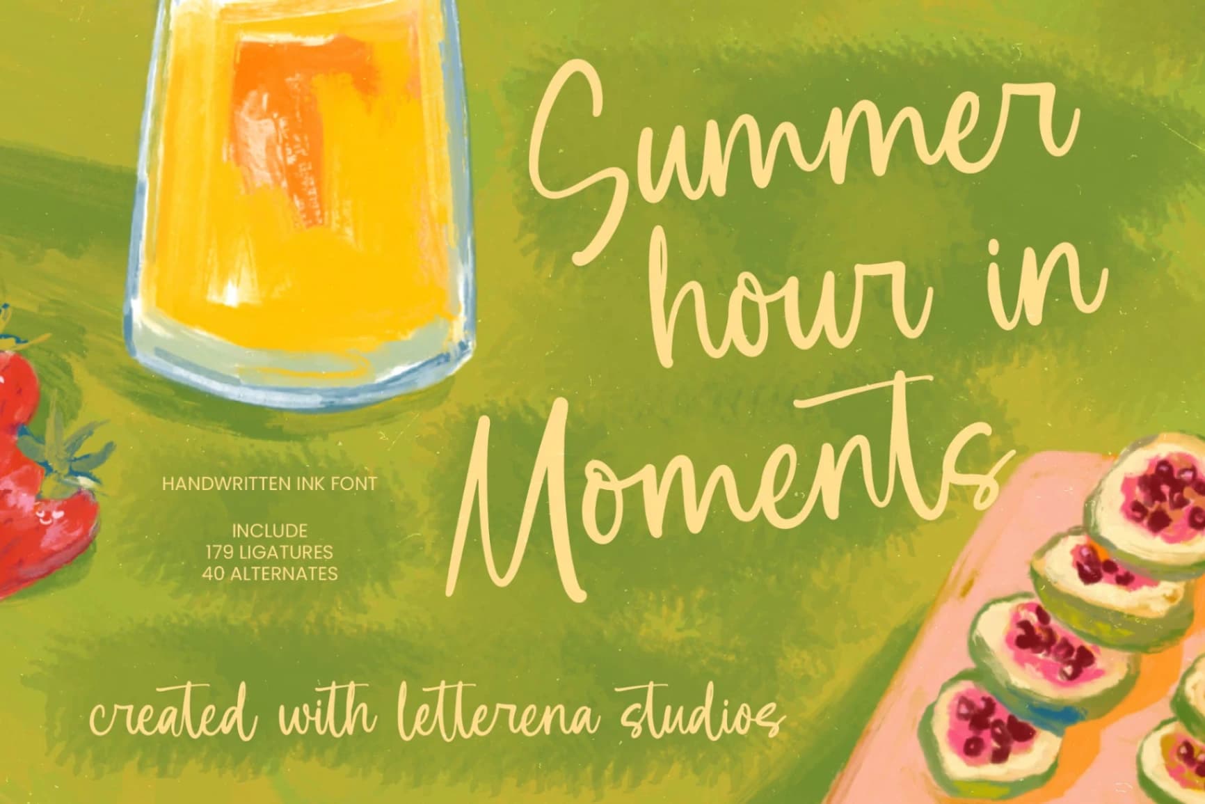 Preview of Summer Moments - Handwritten Ink Font font