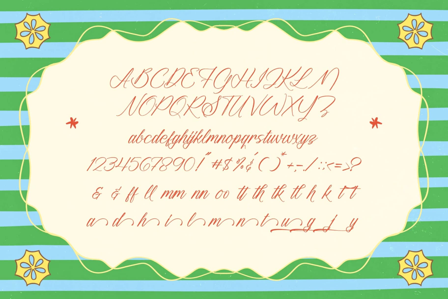 Preview 6 for Stillov Leafing - Casual Handwritten Script