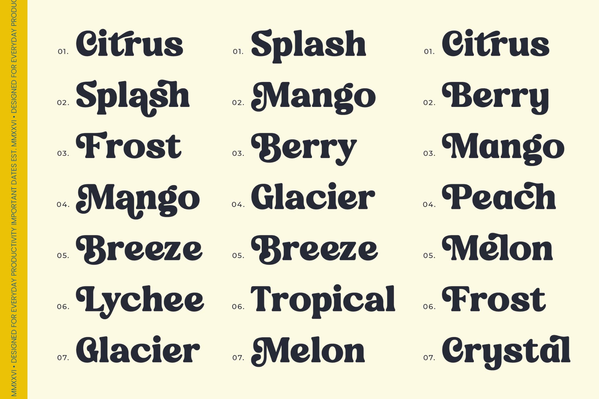 Preview 4 for Journal Society - Modern Bold Serif