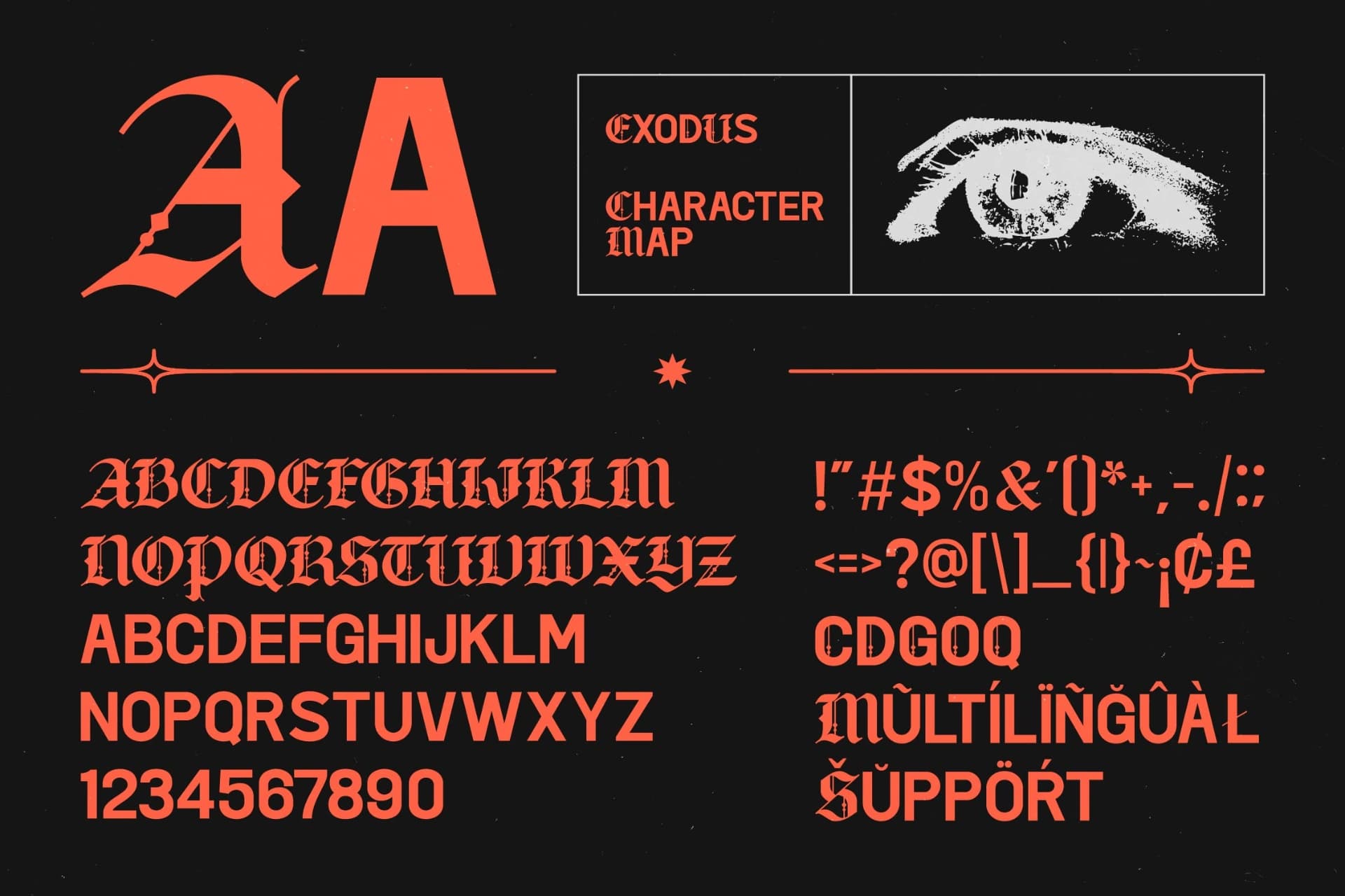 Preview 9 for Exodus - Blackletter Display Font