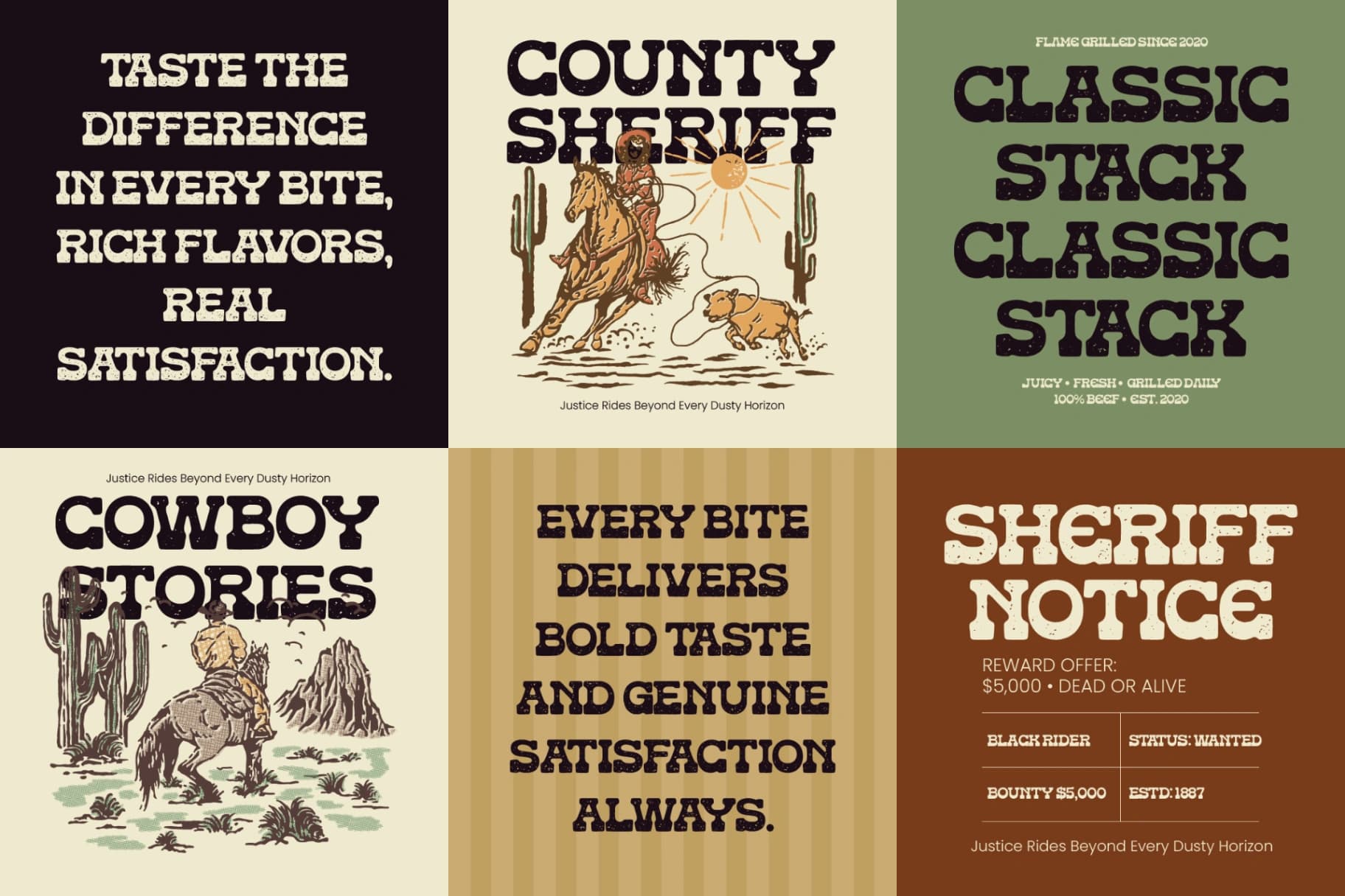 Preview 9 for Americana Desert Rider - Western Slab Serif