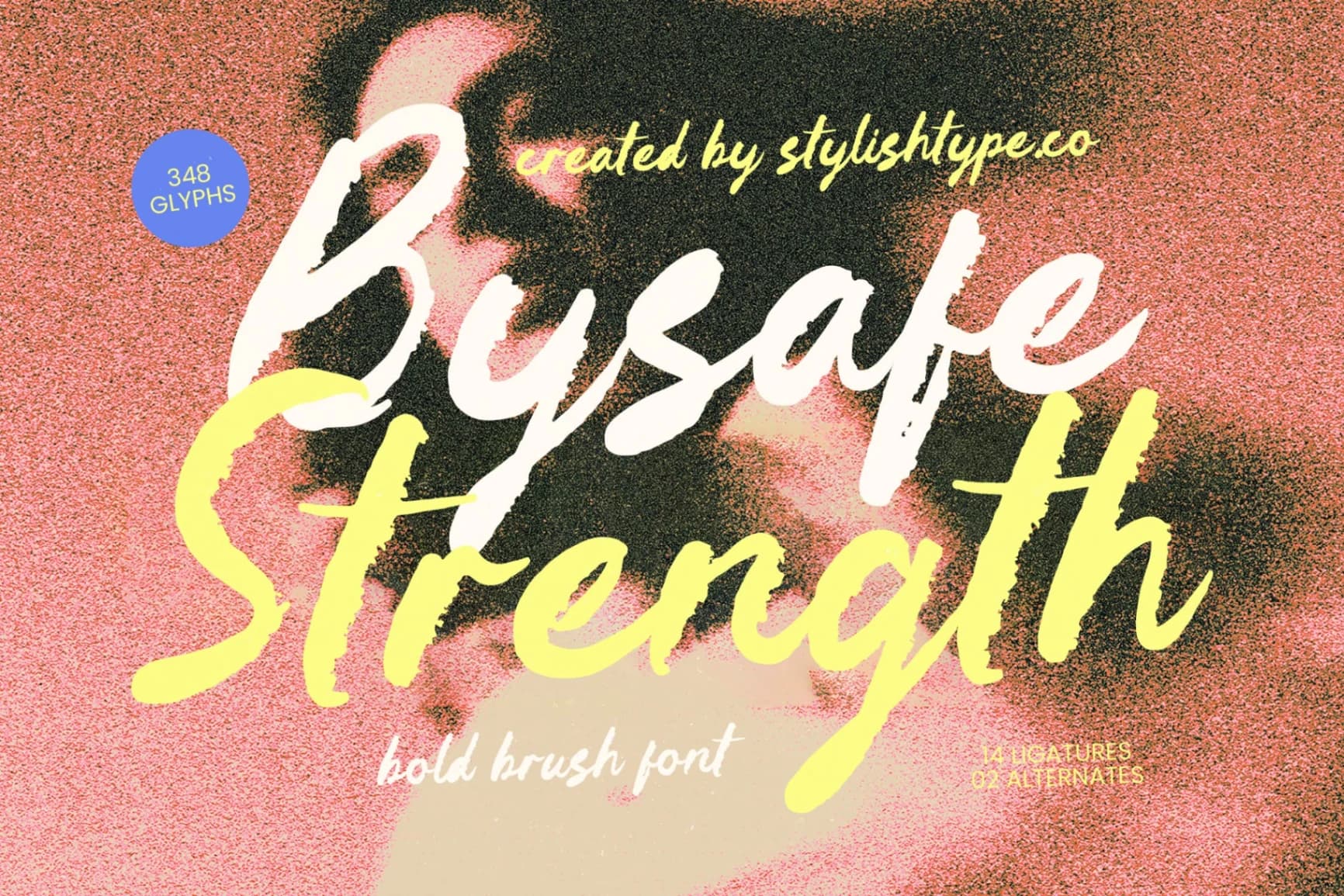 Preview of Bysafe Strength - Bold Brush Font font