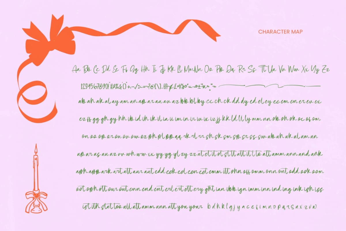 Preview 8 for Femhitary - Bold Handwritten Font