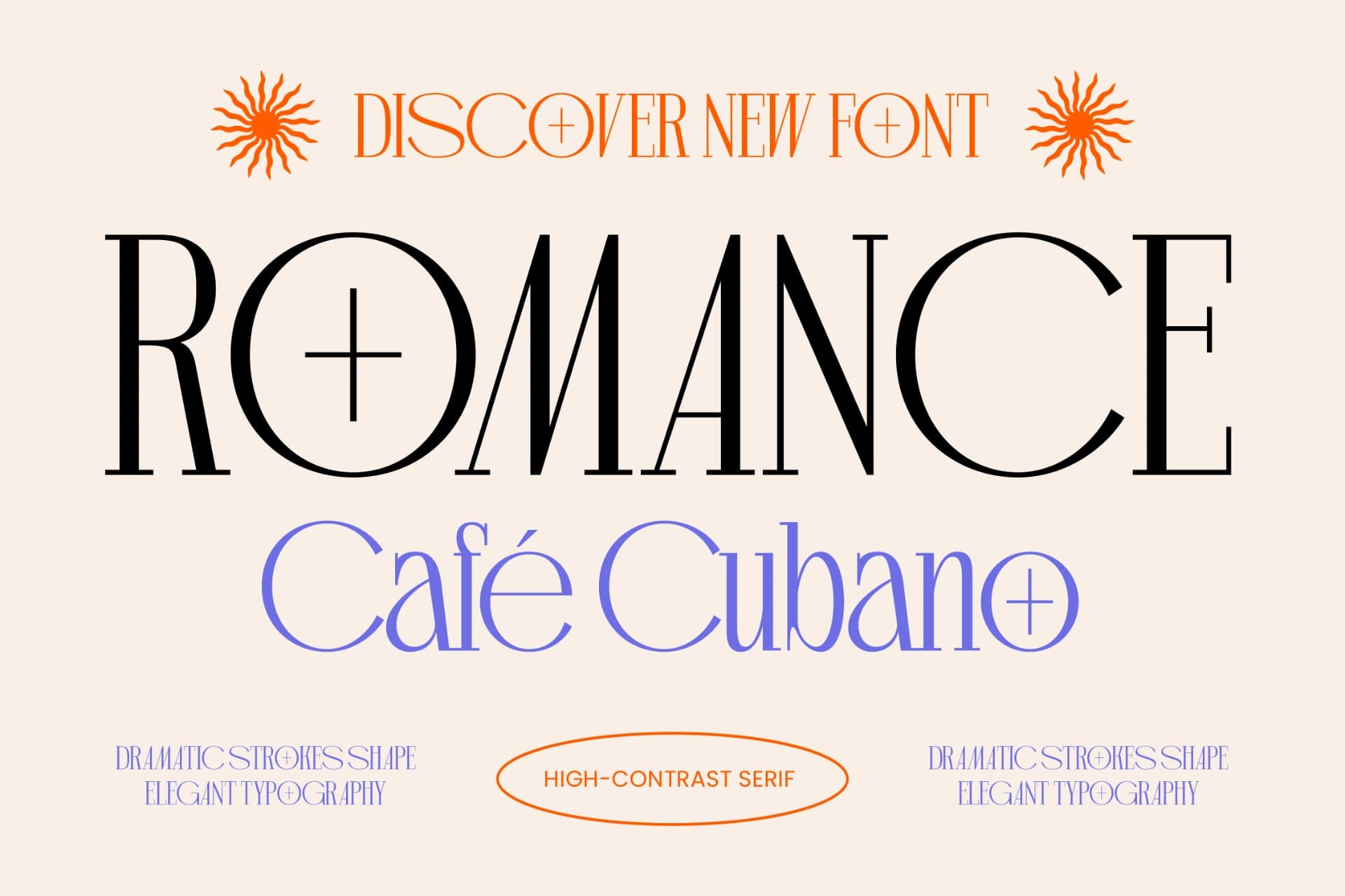 Preview of Romance Cubano – High-Contrast Serif font