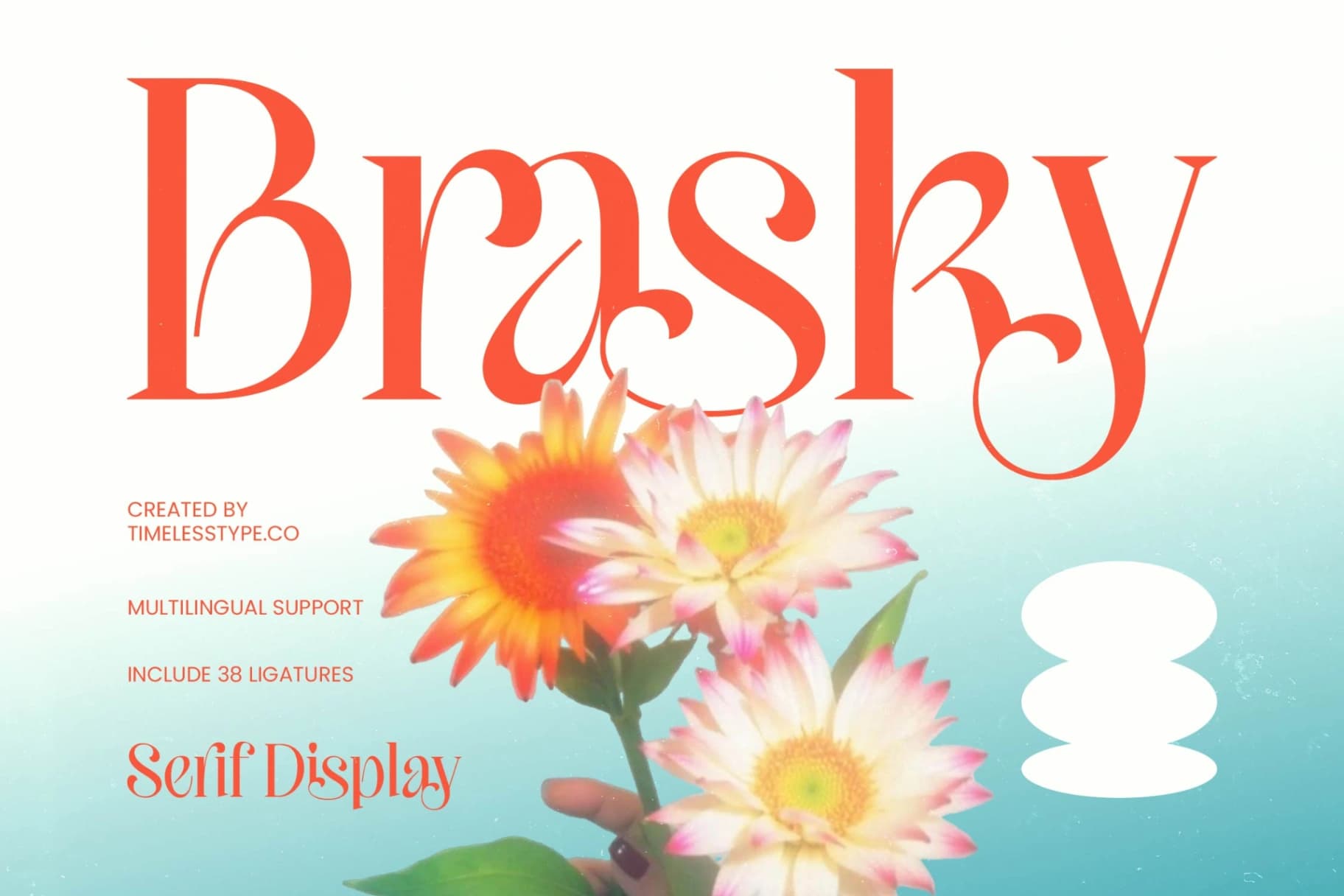 Preview of Brasky – Modern Serif Display font